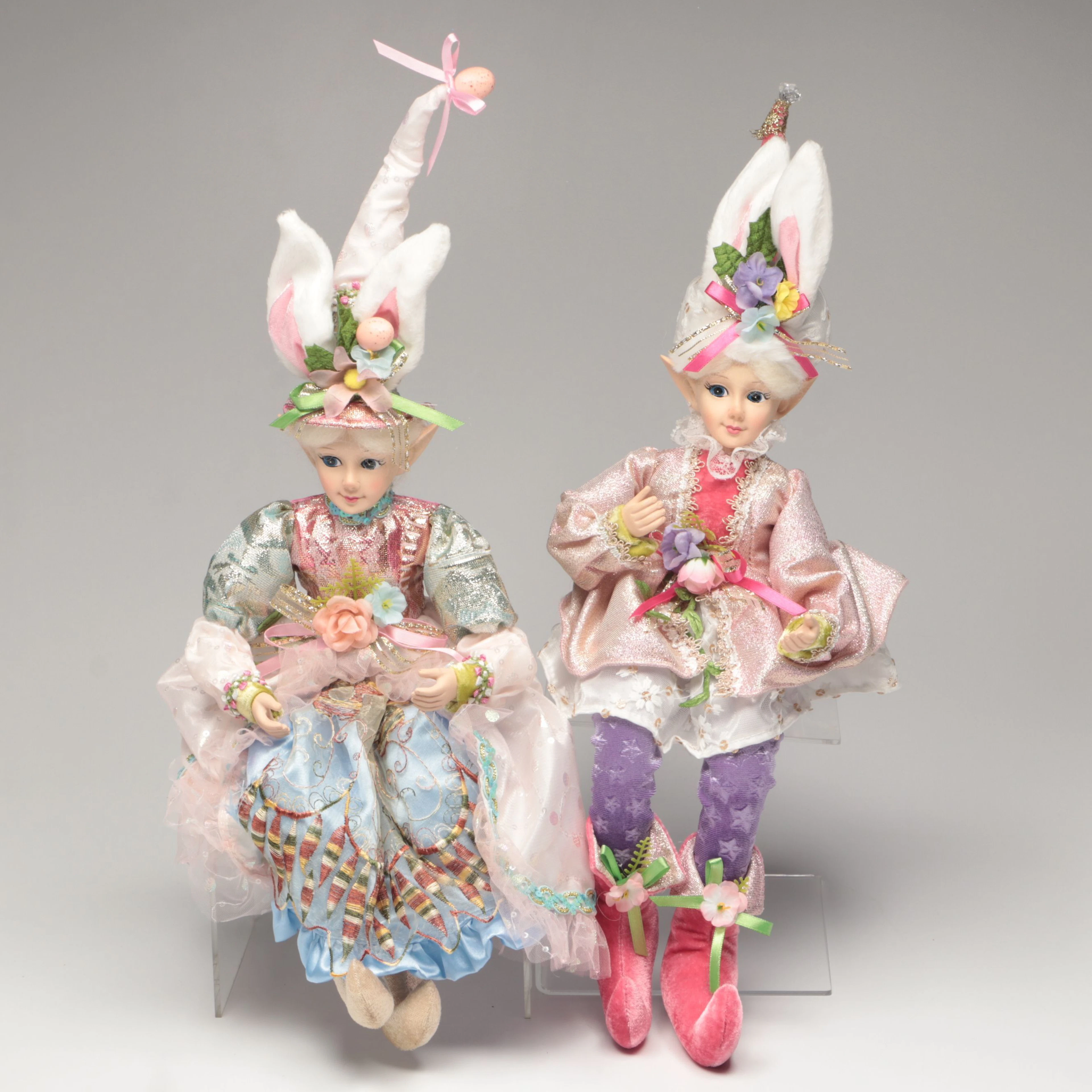 Cynthia Rowley Easter Bunny Elf Shelf Sitters