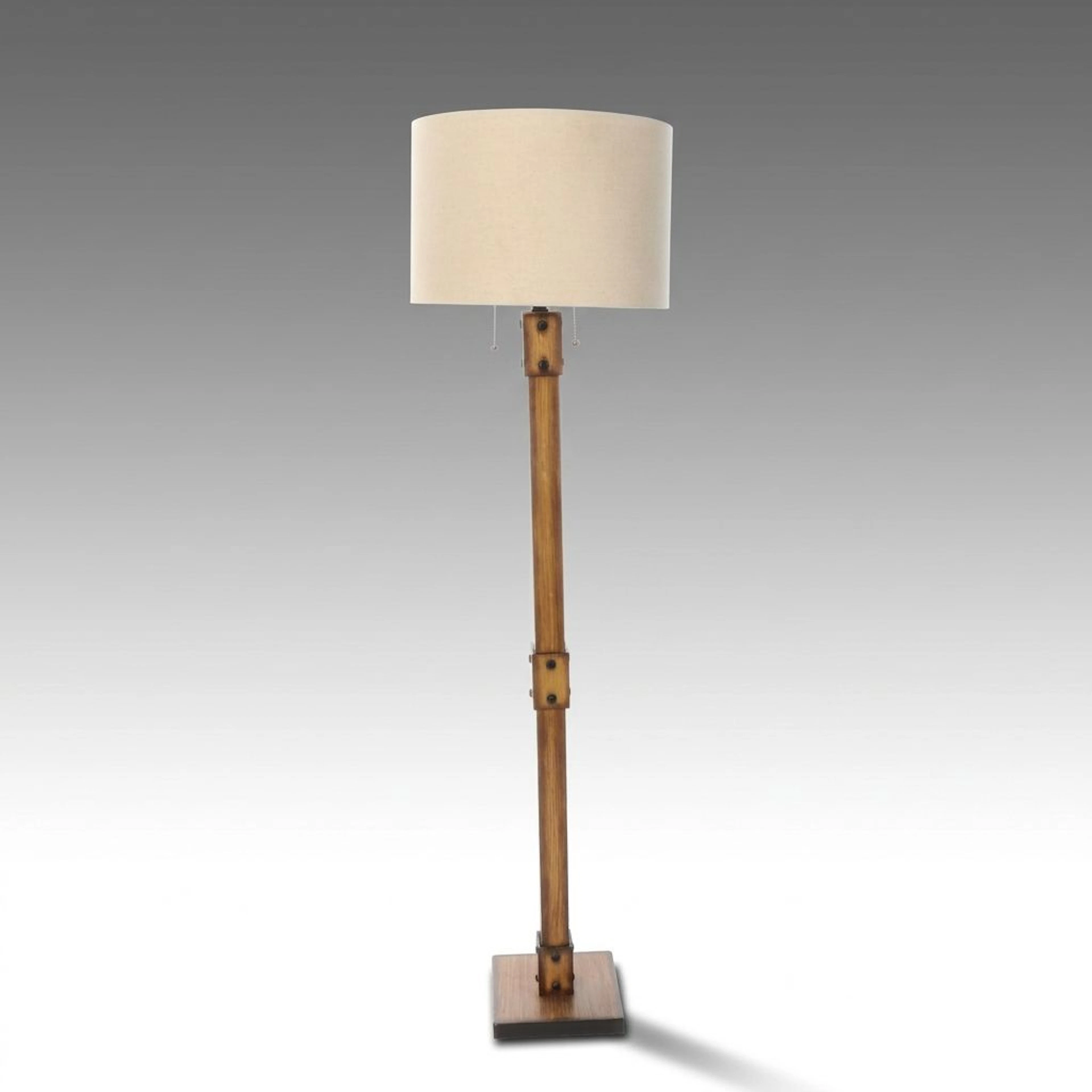 Allen + Roth "Faux Wood" Floor Lamp, Contemporary