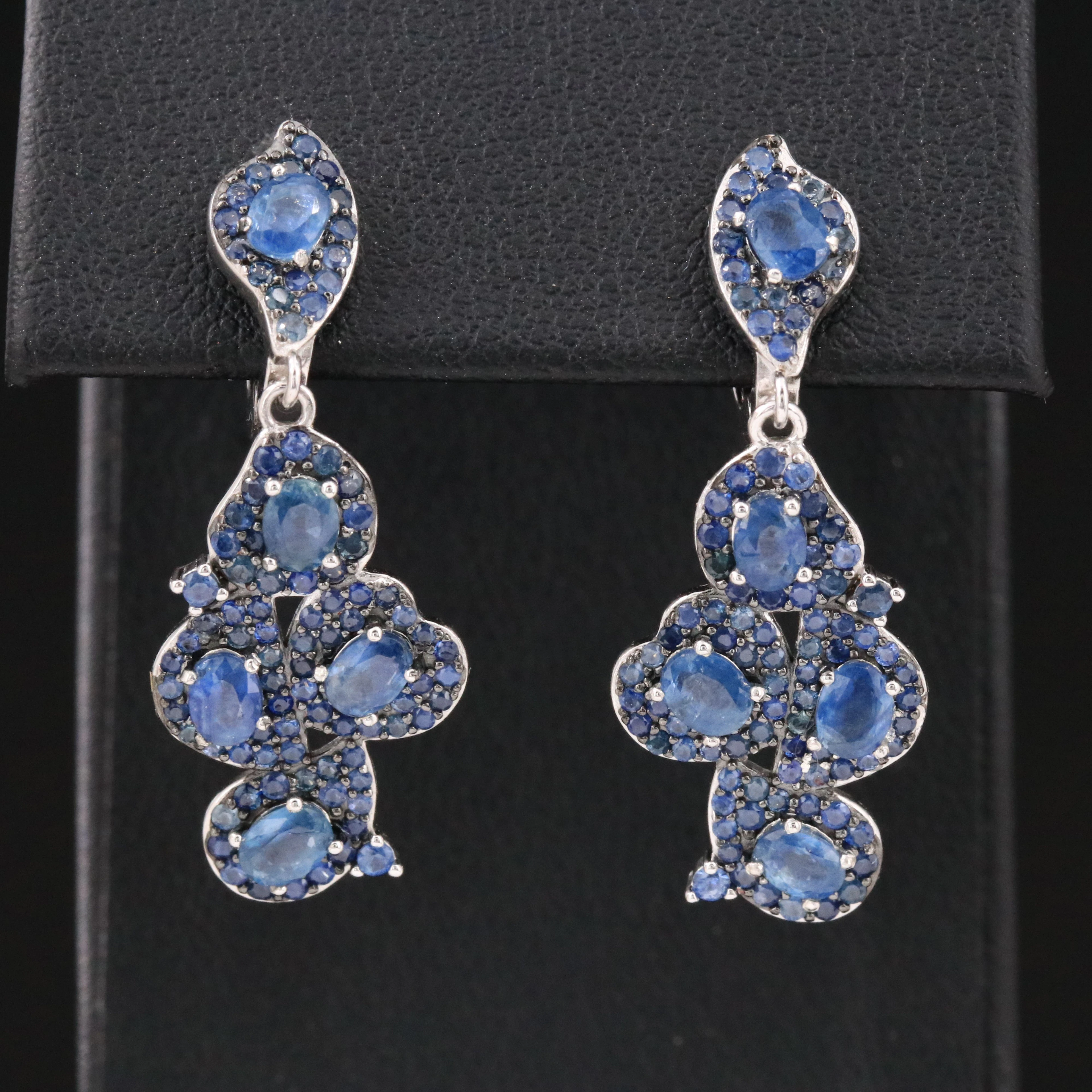 Sterling Sapphire Earrings
