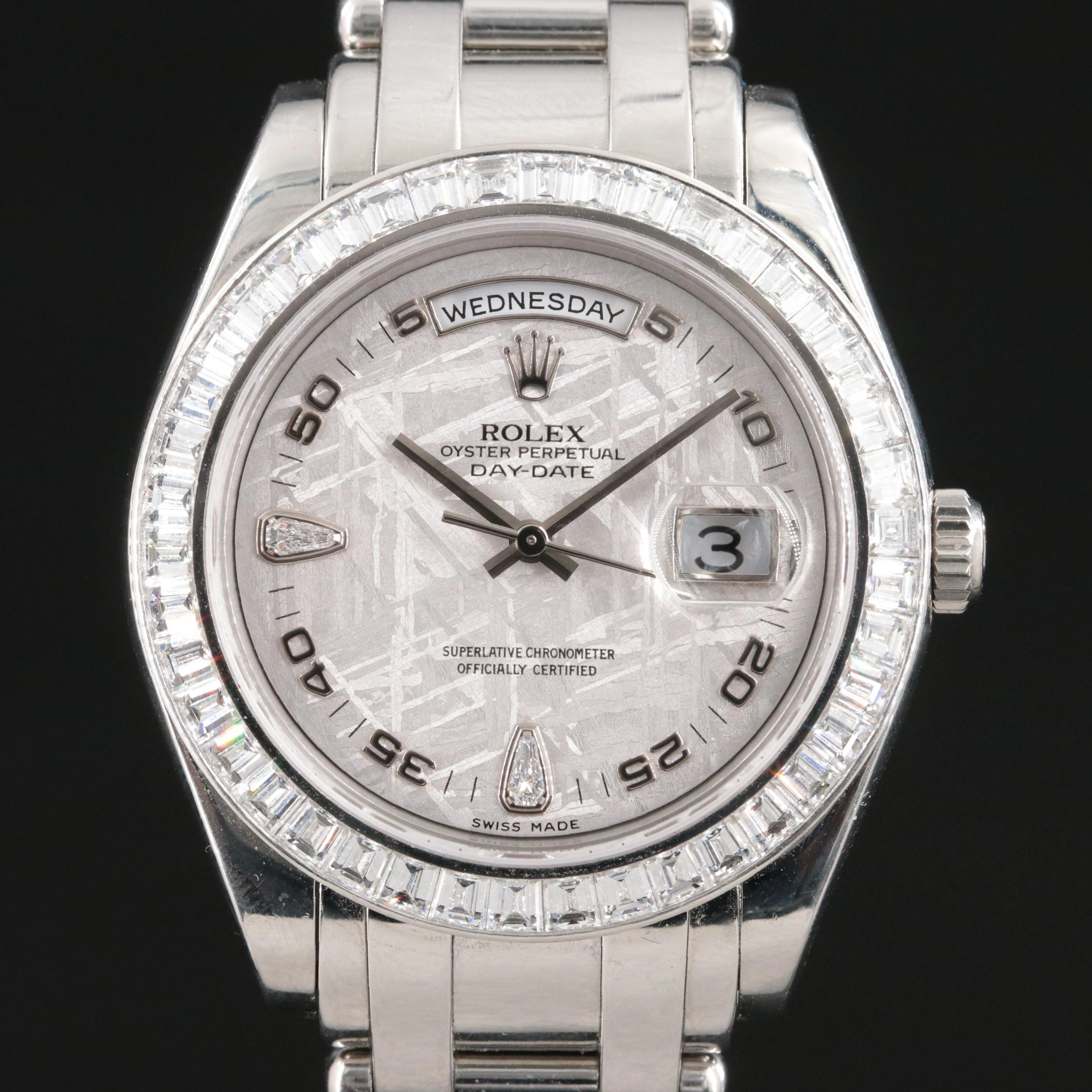 Rolex Day-Date Meteorite Dial Platinum Masterpiece "Special Edition" Watch