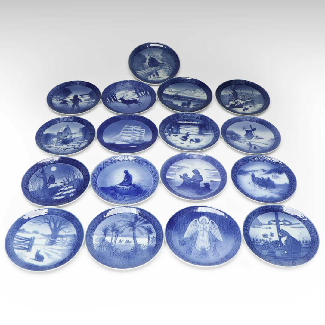 Royal Copenhagen Annual Christmas Plates, 1958-1974