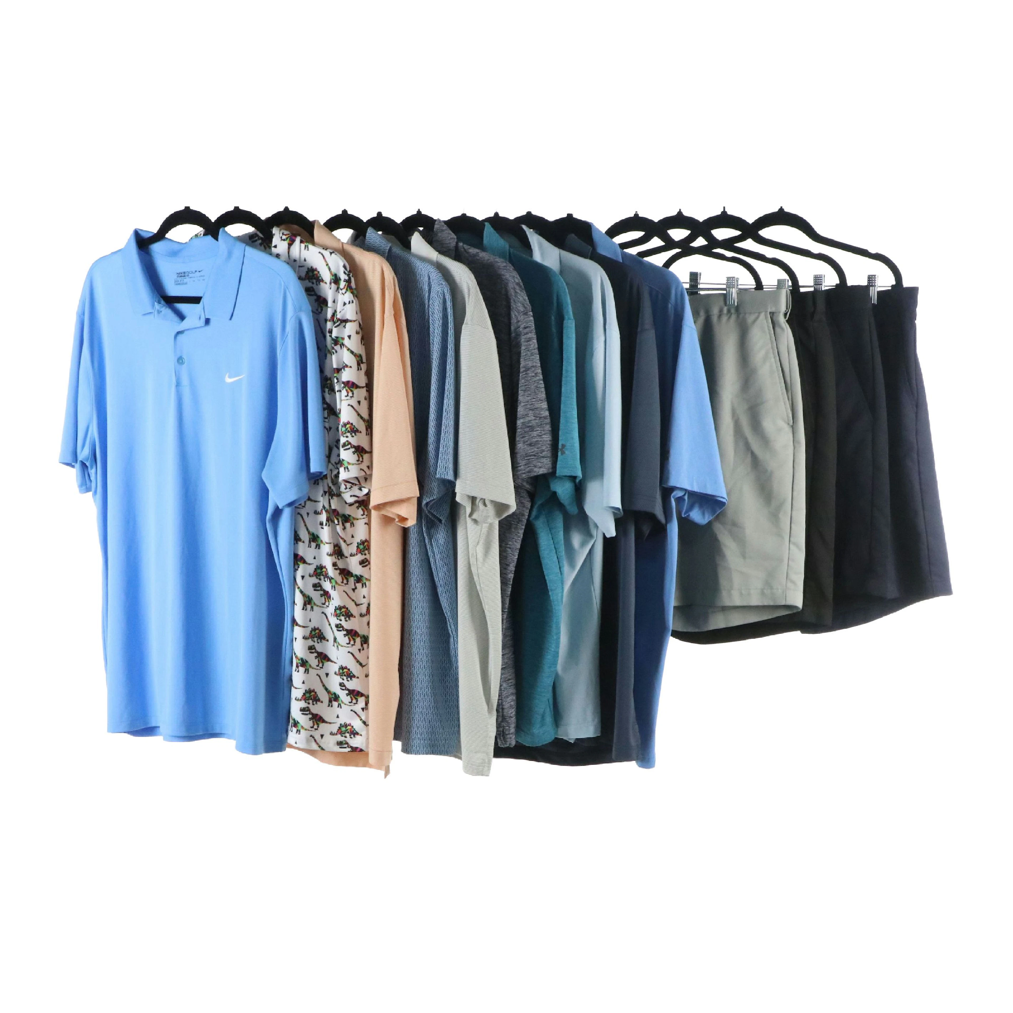 Men's Polo Golf Shirts, Shorts and Baseball Hats from Nike, Haggar & More