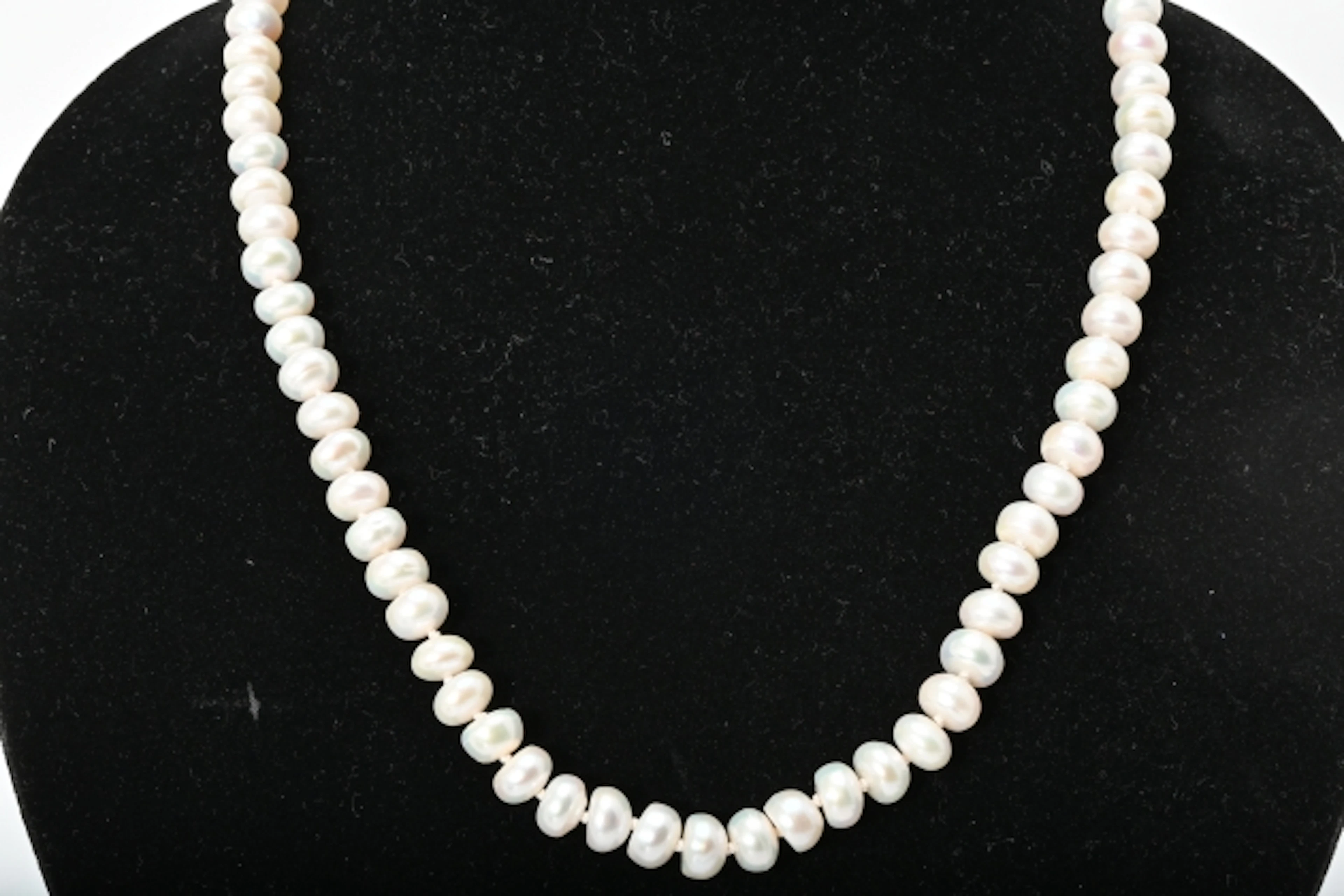 Pärlcollier, odlade pärlor