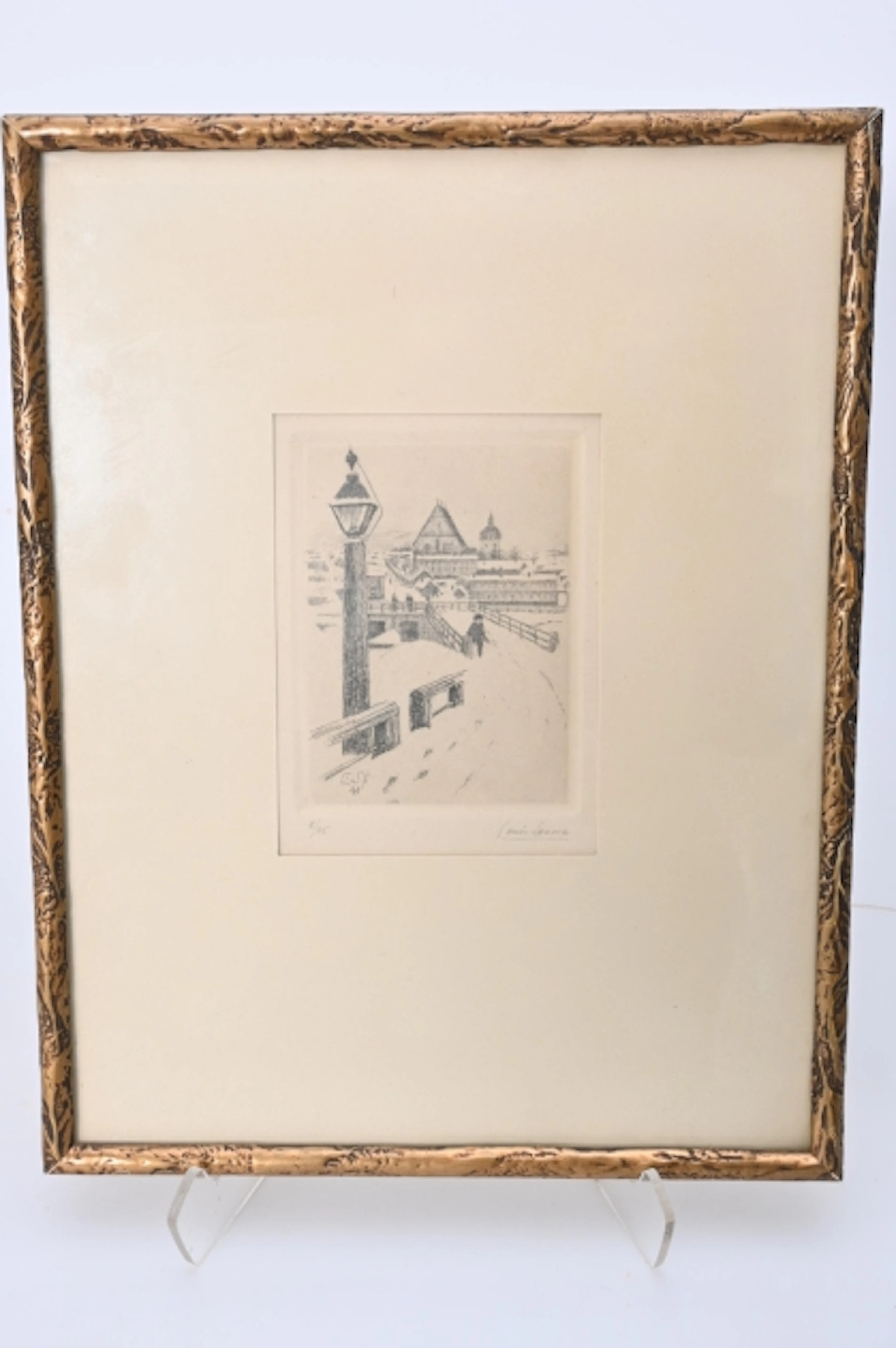 Louise Sparre, Etsning