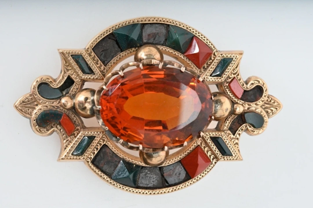 Brosch Viktoriansk, Skottland, 9K ca 15,6 gr