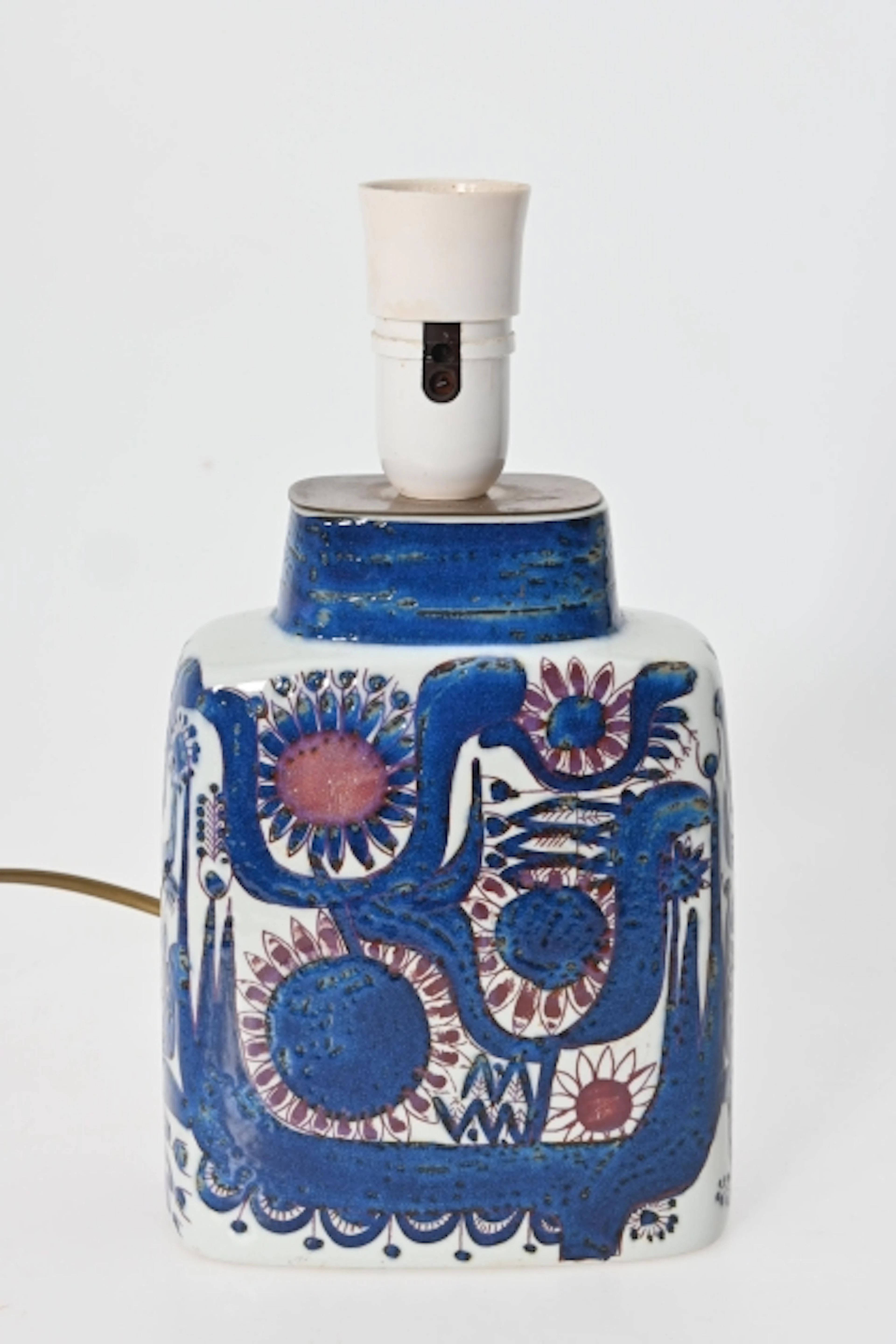 Bordslampa, Royal Copenhagen, Fajance