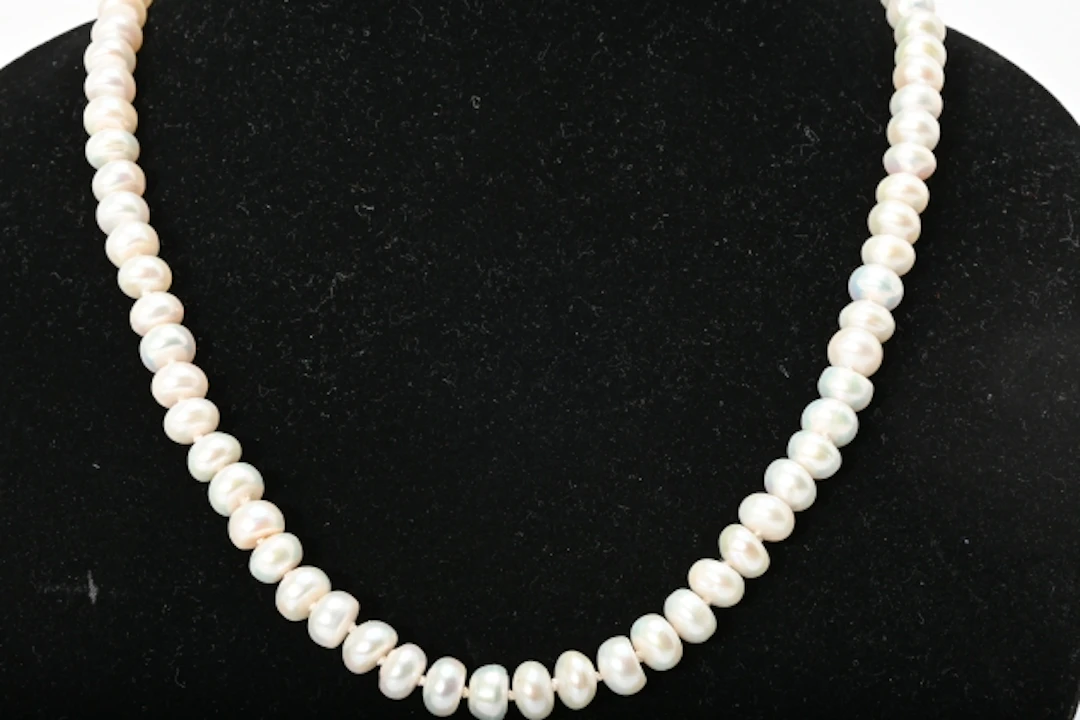 Pärlcollier, odlade pärlor