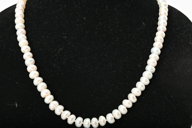 Pärlcollier, odlade pärlor