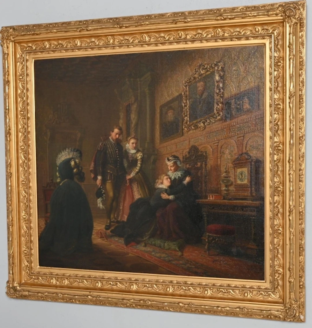 Gottfrid Virgin, Oljemålning signerad och daterad 1859