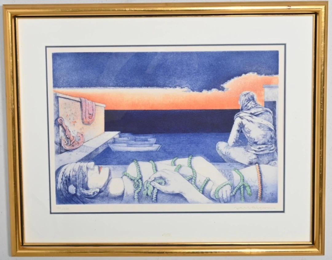 Axel Olson, Litografi