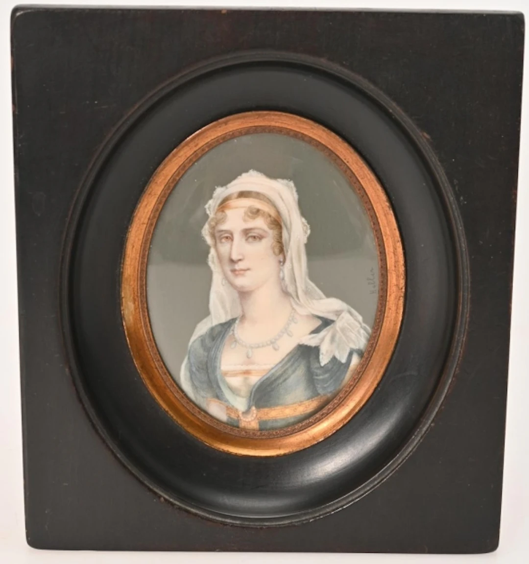 Miniatyr målning, av Elisa Bonaparte