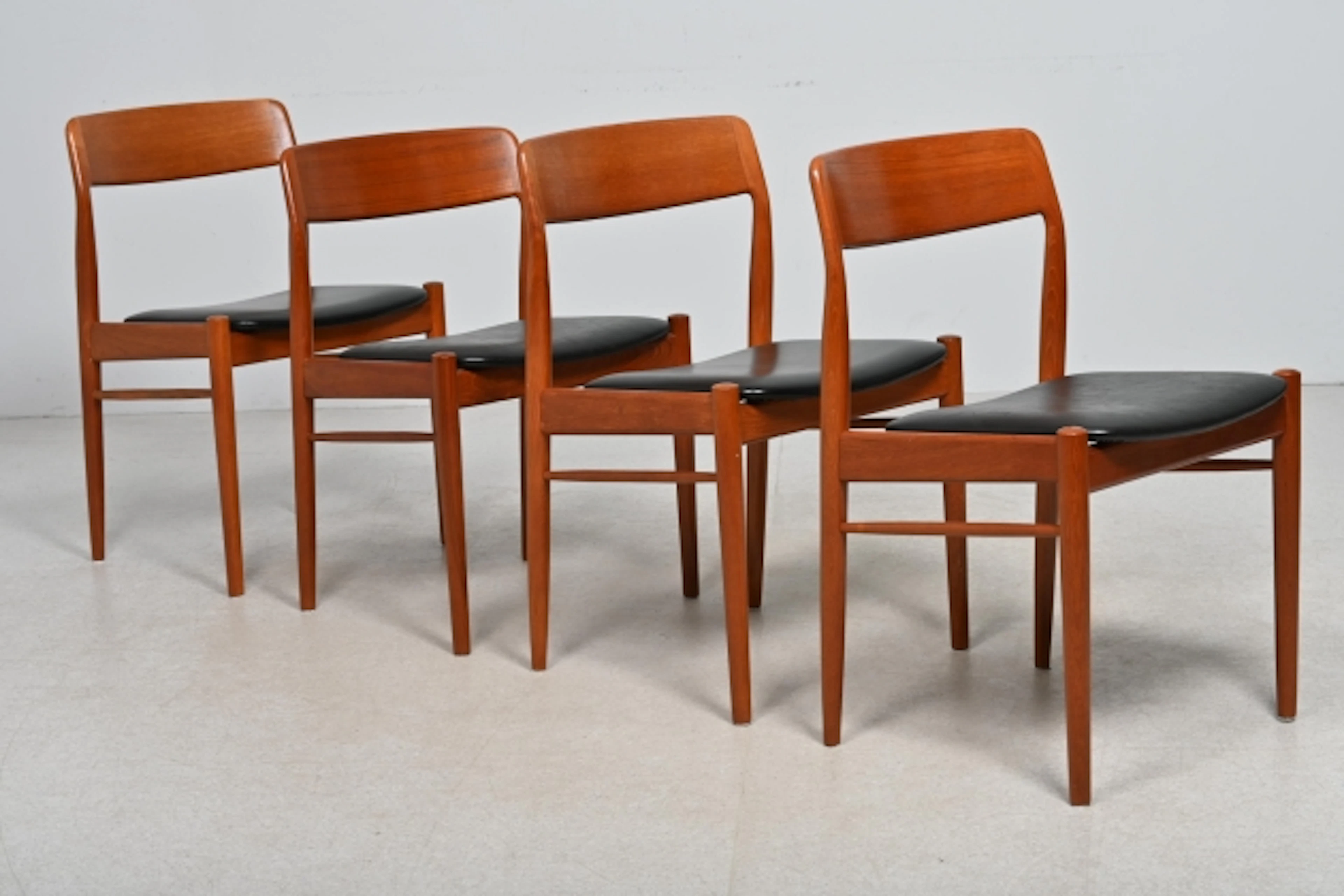 4 st Stolar, teak, David Nygrens möbelfabrik, Målilla