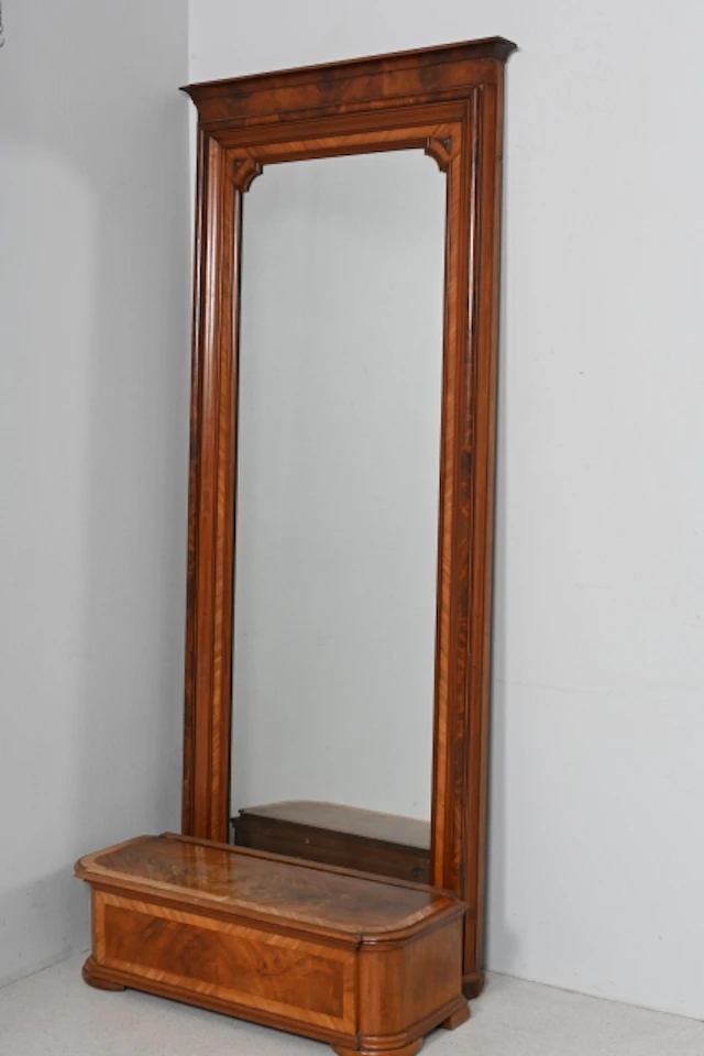 Spegel med Konsolbord/Blomlåda