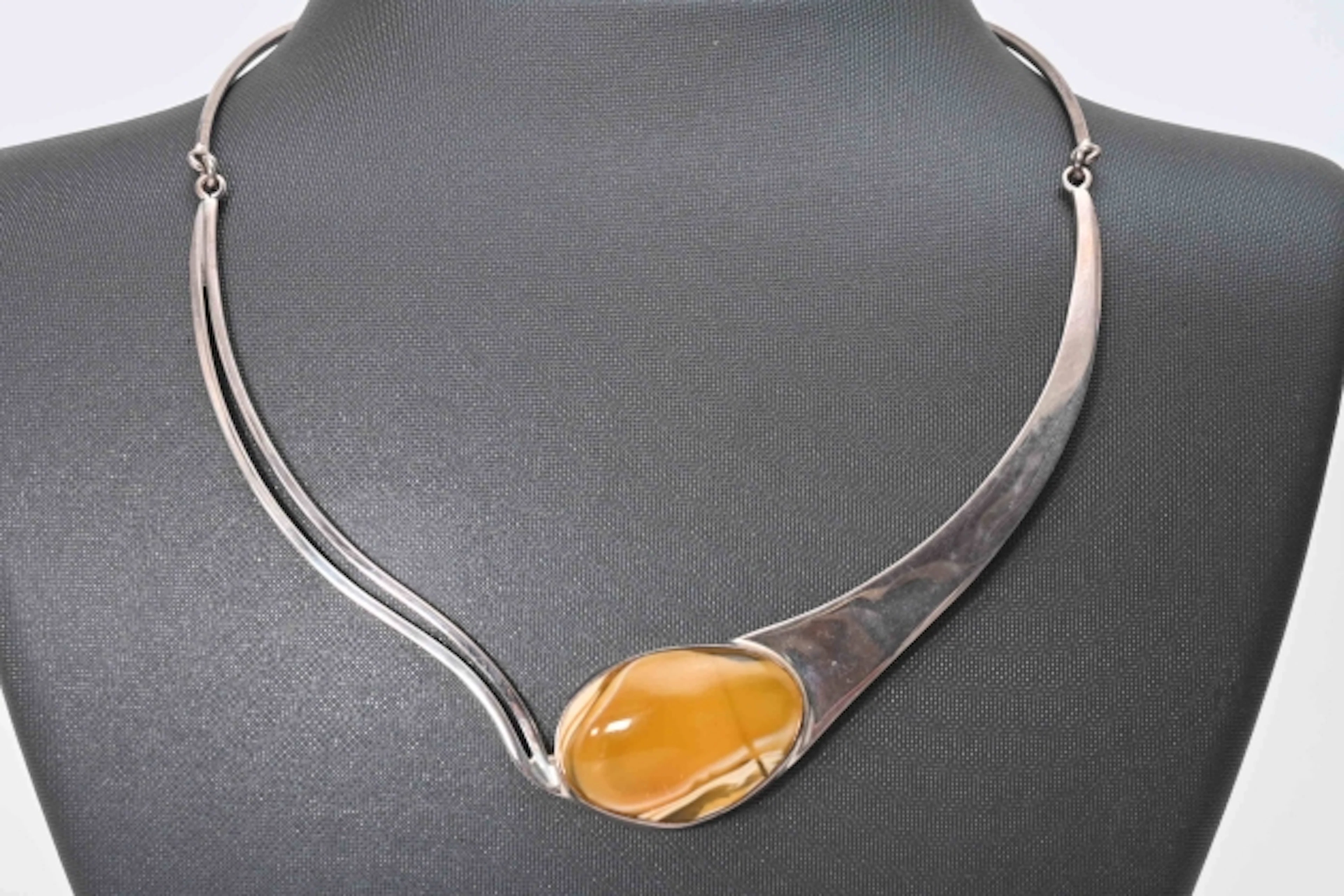 Silverhalsband ca 34,5 cm
