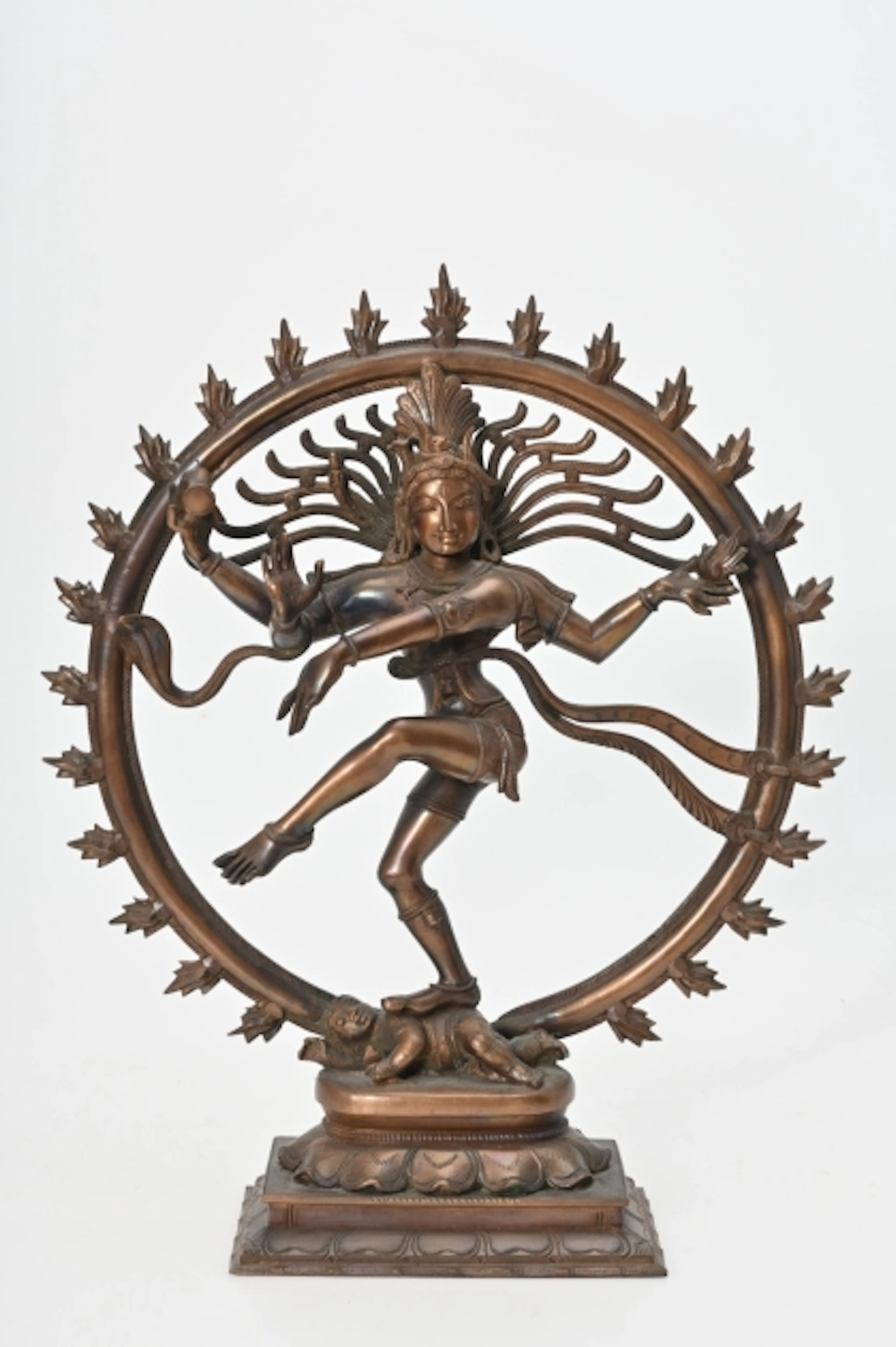 Skulptur, brons, Dansande Shiva