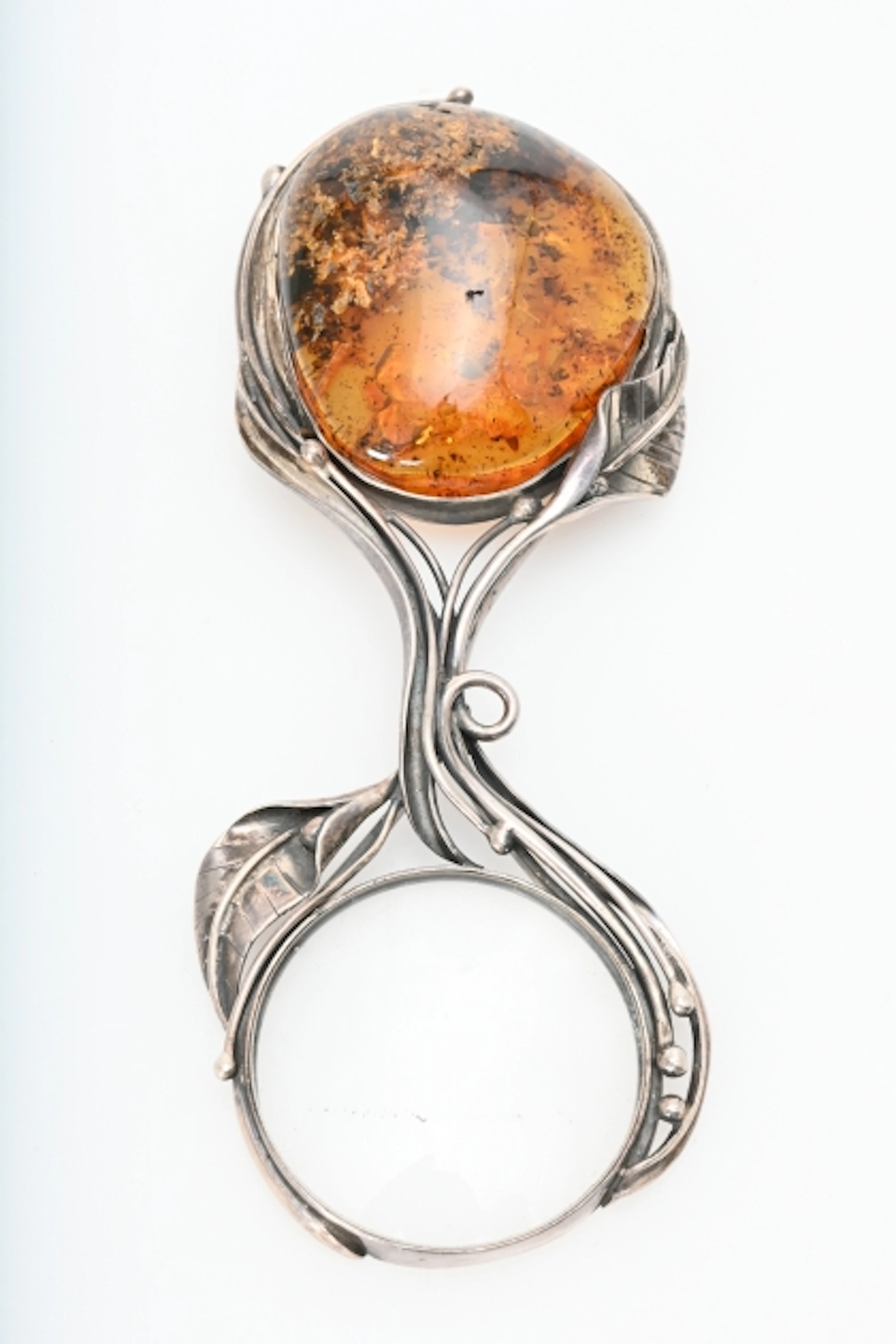 Förstoringsglas, Silver och bärnsten