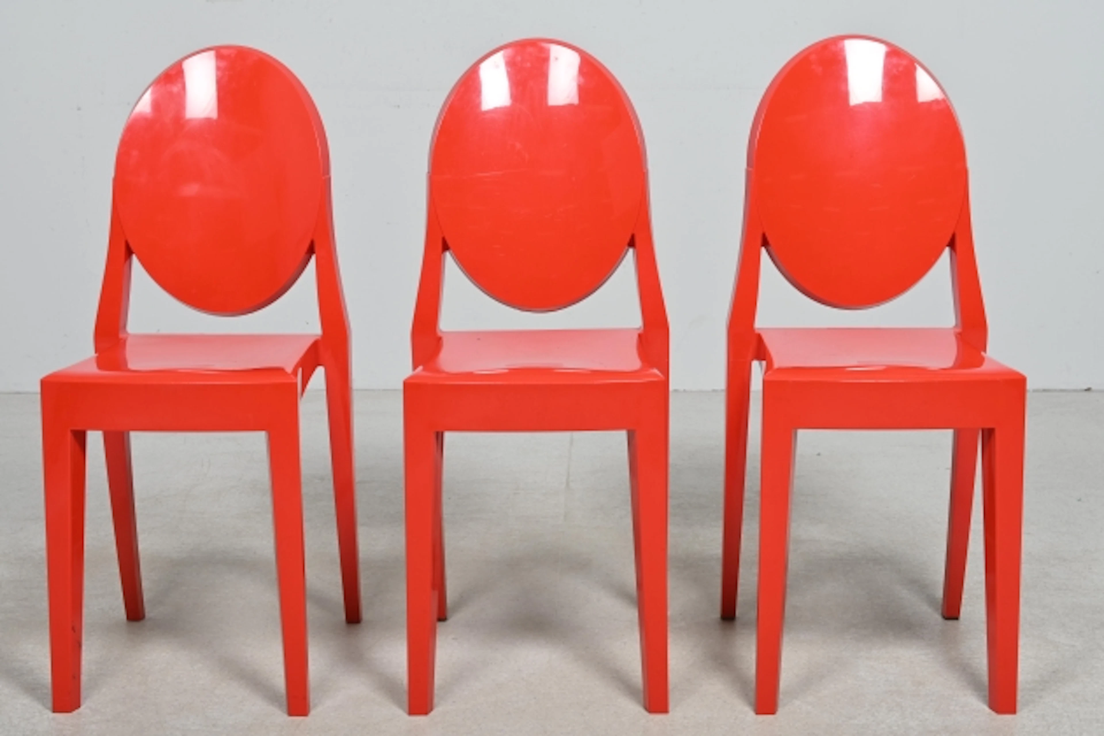 3 st Stolar "Victoria Ghost" Philippe Starck, Kartell