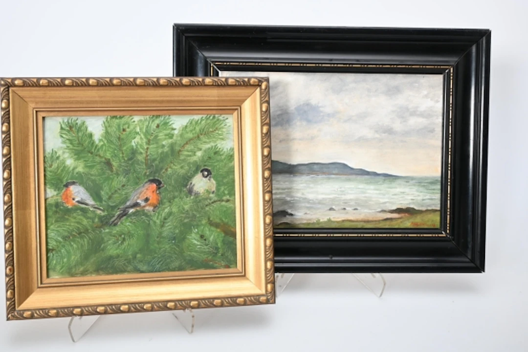 2 st Arne Olsson, Oljemålningar