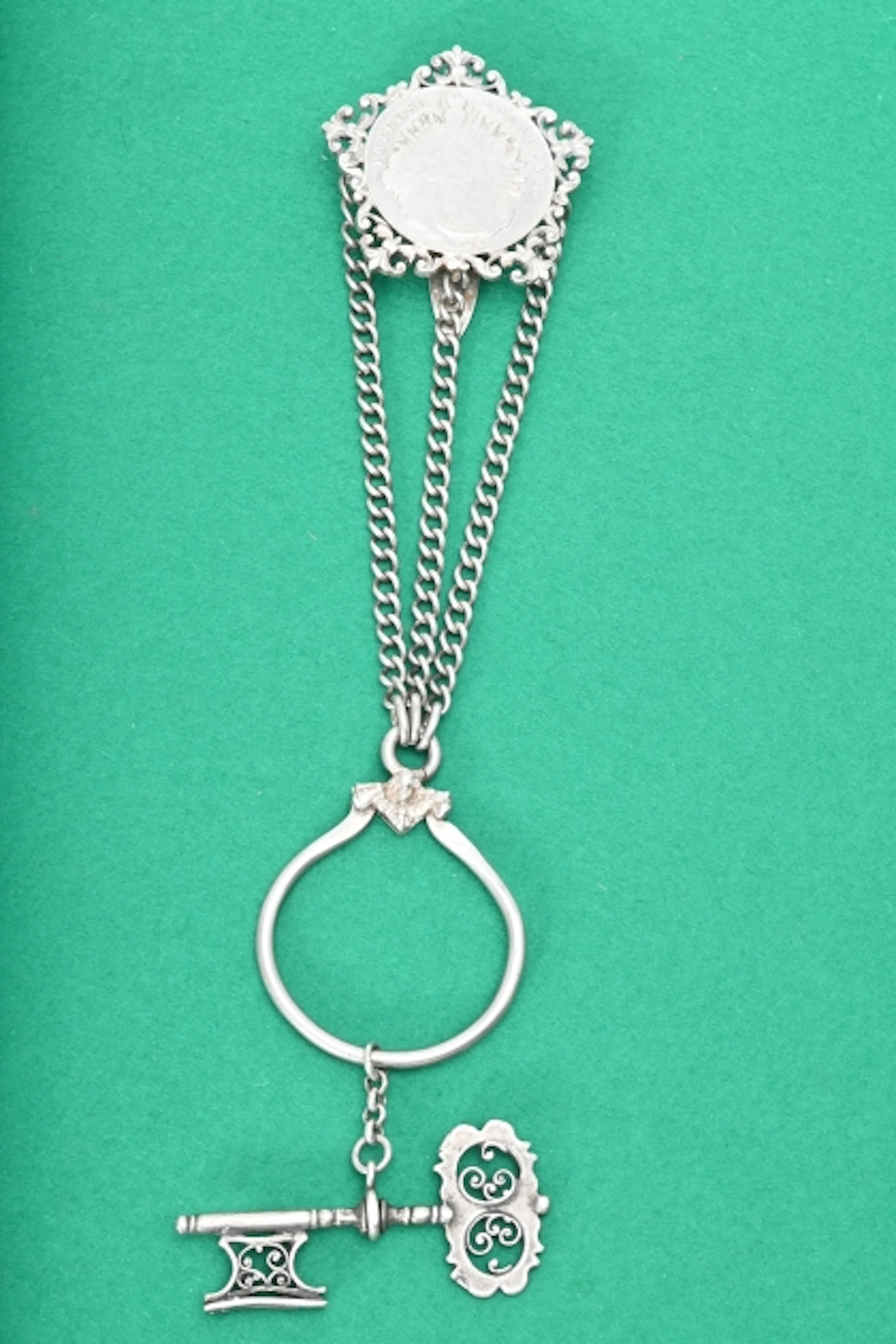 Nyckelhållare. Silver ca 116 gr
