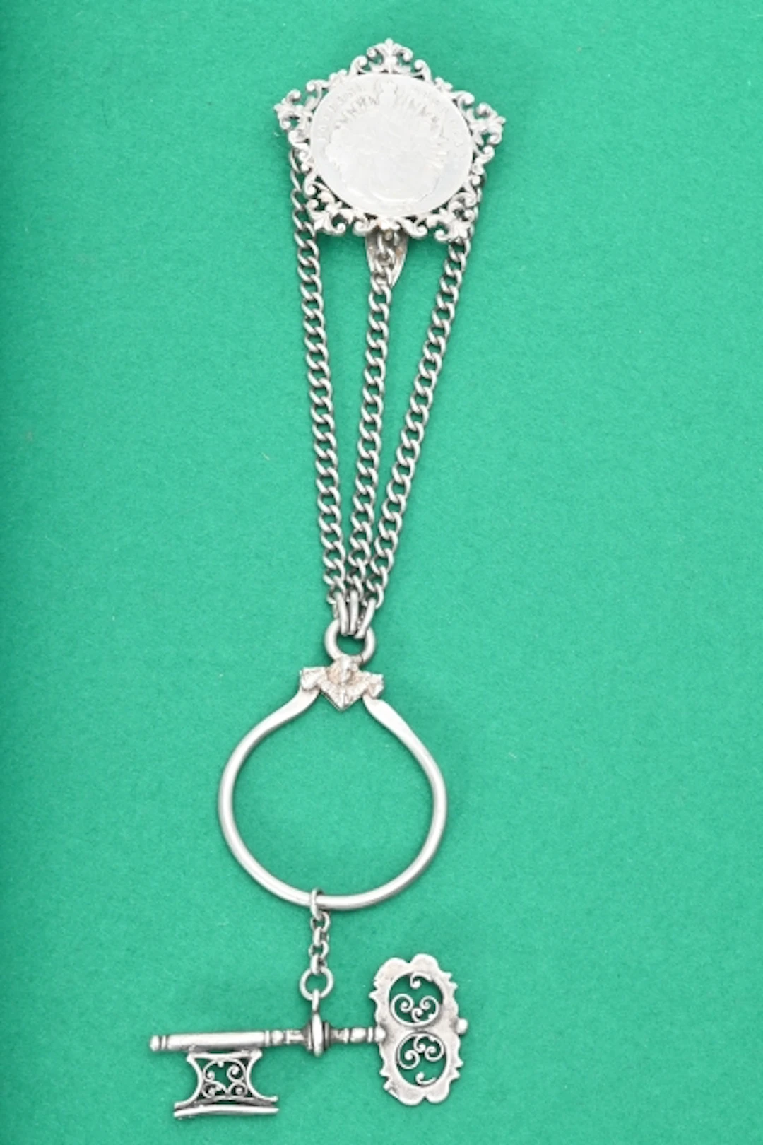Nyckelhållare. Silver ca 116 gr