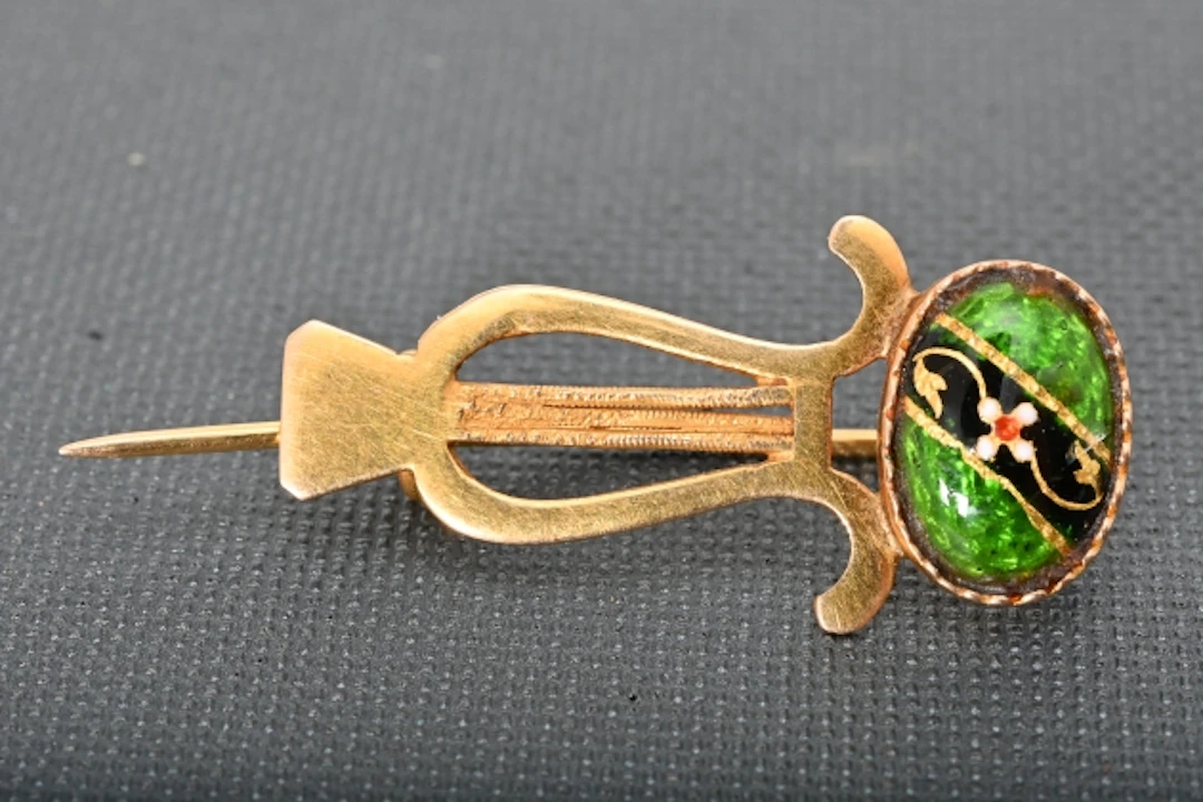 Guldbrosch 18K ca 1,4 gr