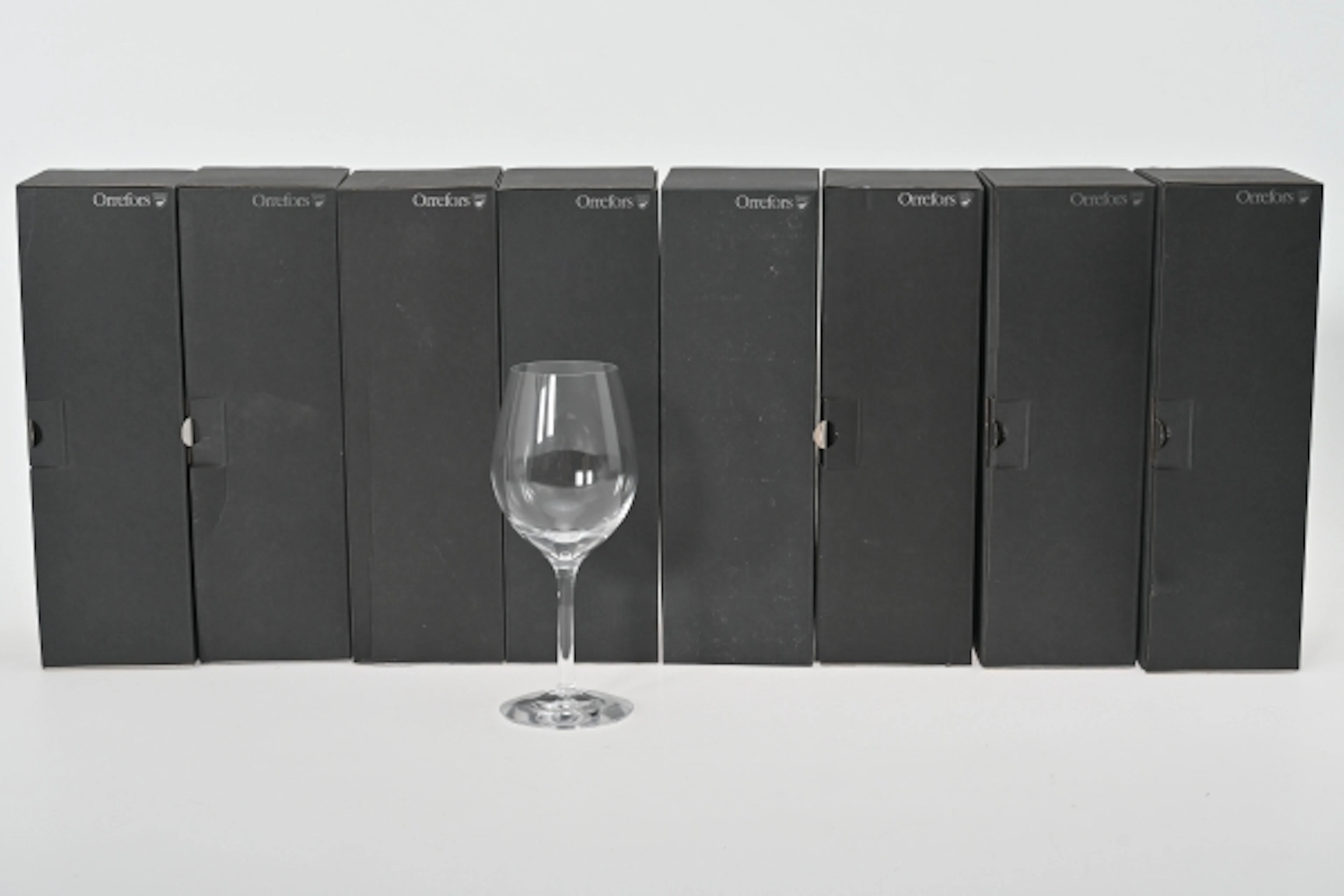 8 st Vinglas, Merlot, Orrefors Erika Lagerbielke