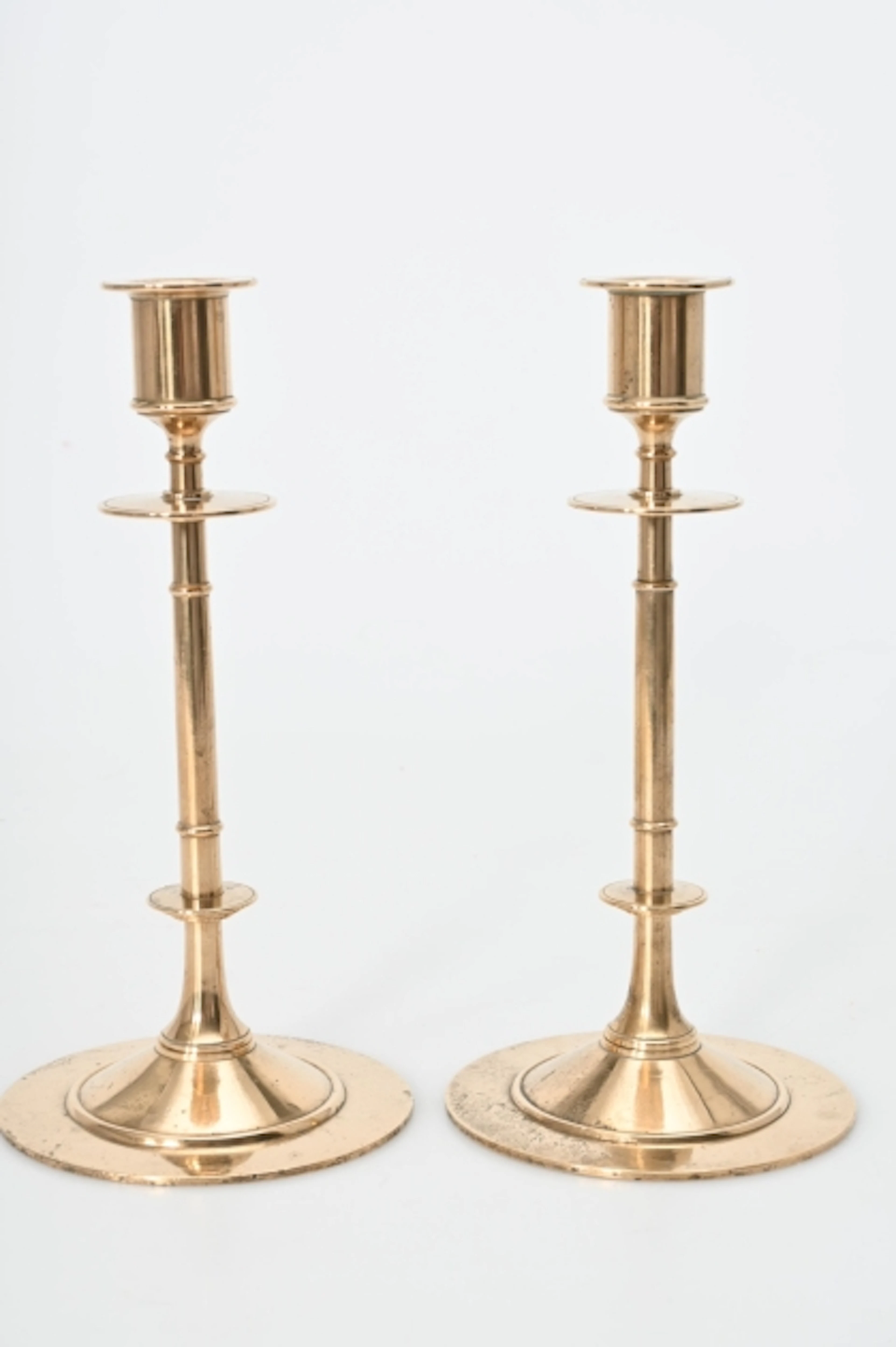 Mässingsljusstakar Gusums Bruk 1800/1900 tal