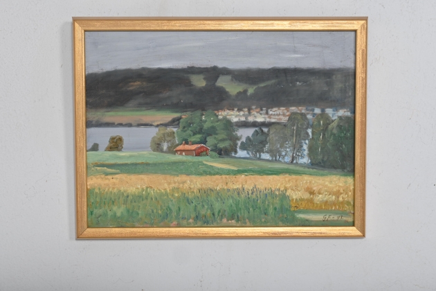 Gustaf Fogelberg, Oljemålning sign GF