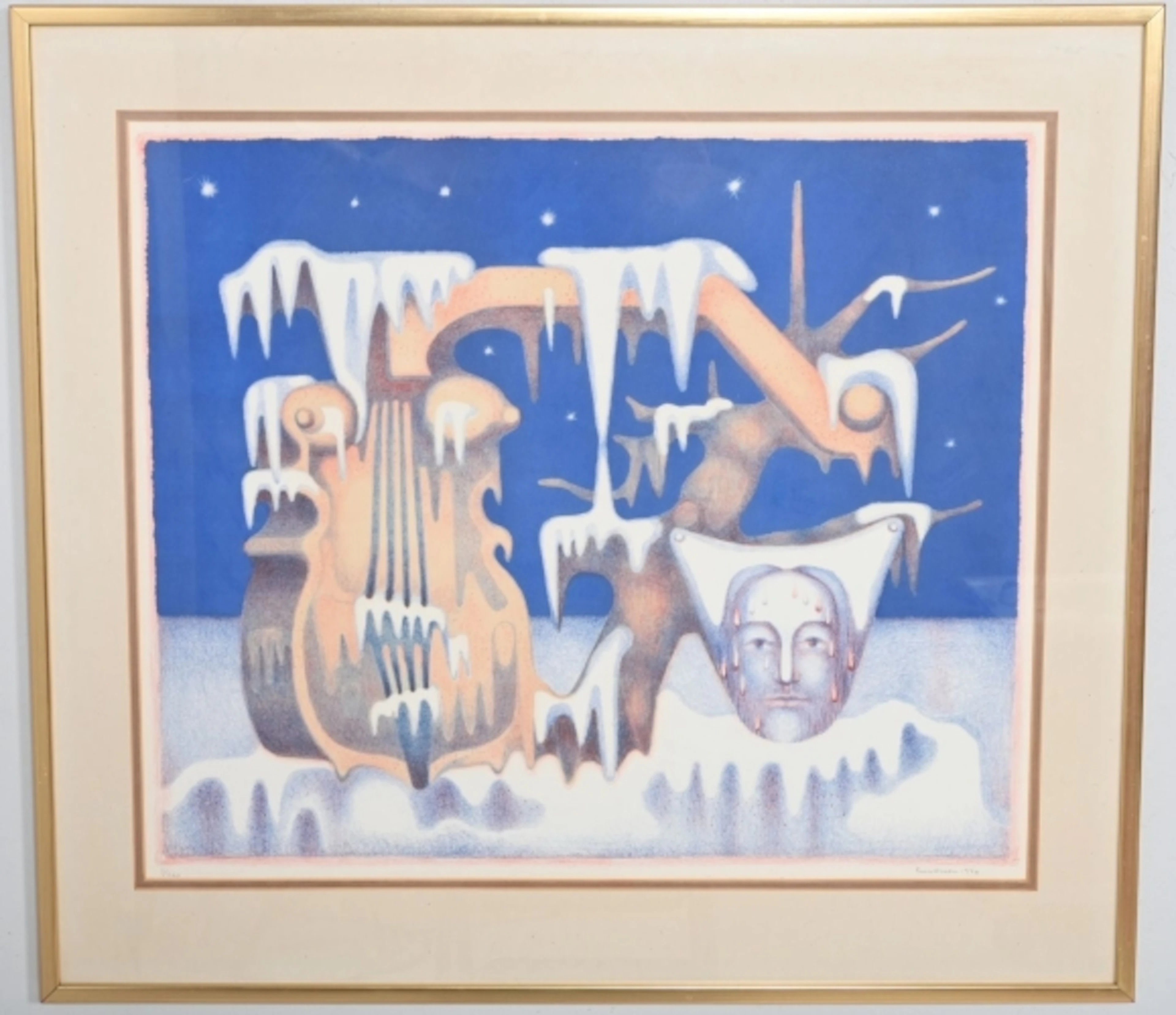 Erik Olson "Frusen Melodi" Litografi