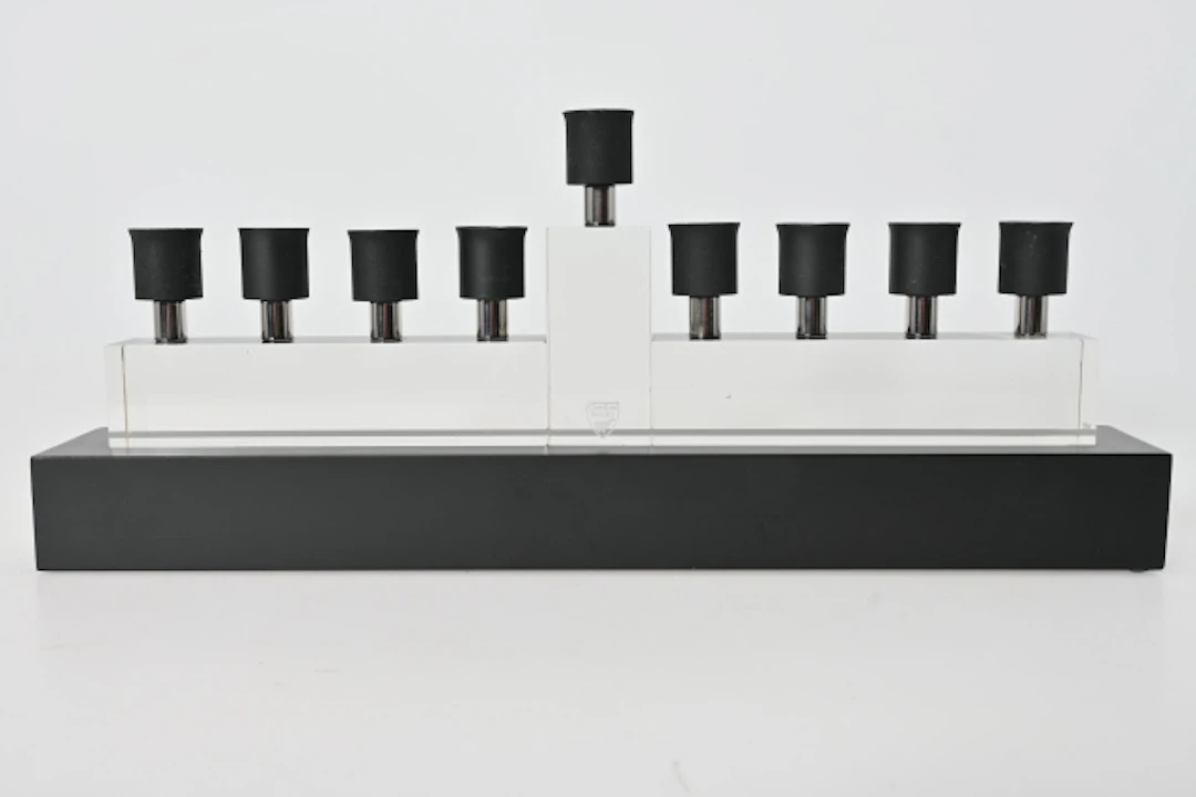 Ljusstake "Menorah" Martti Rytkönen, Orrefors