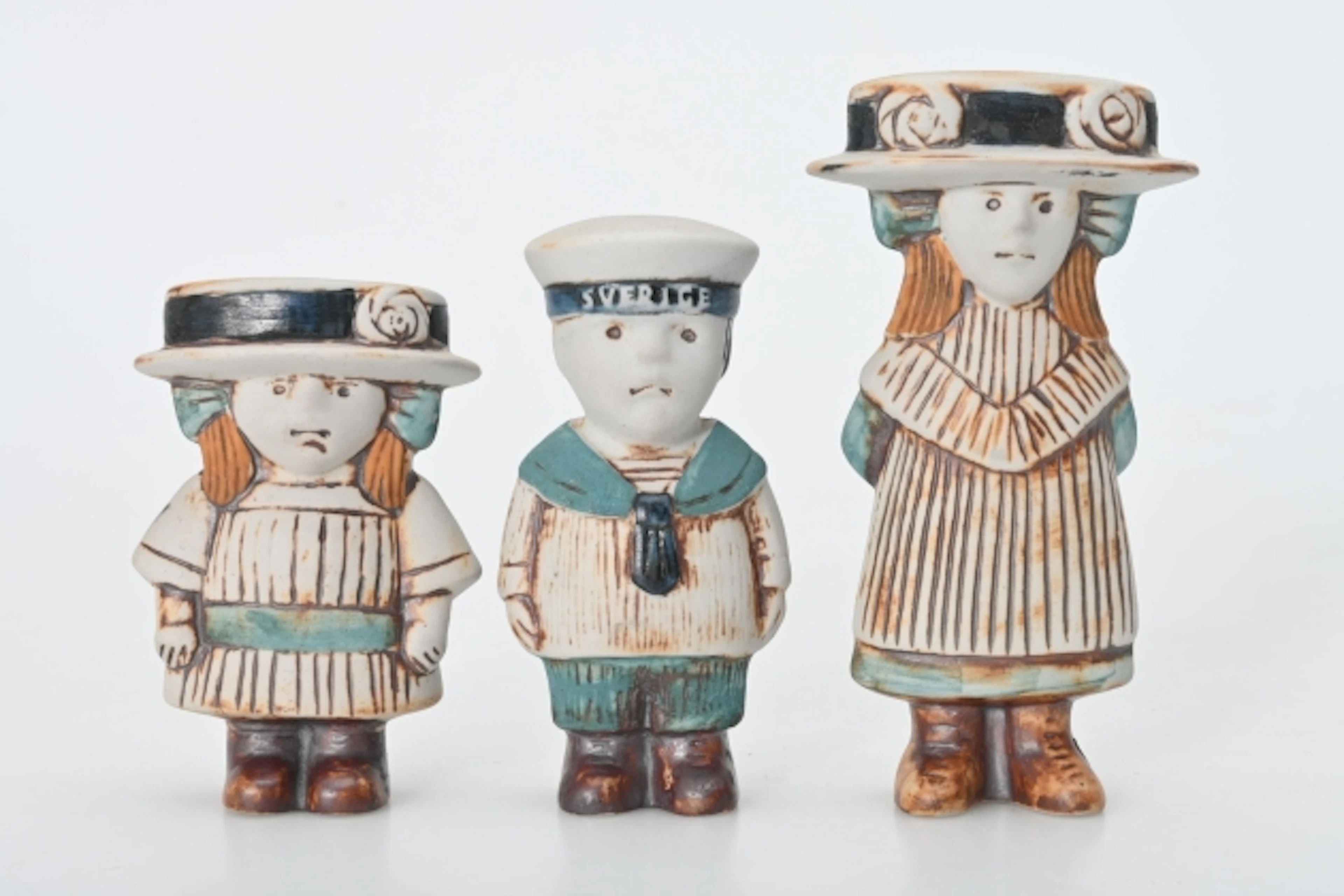 Lisa Larson "Anna, Oscar, Julia" ur serien Skelkifte, Gustavsberg