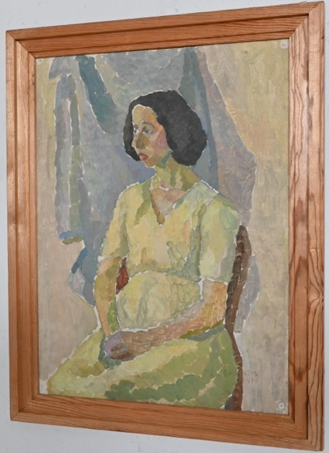 Stina Håfström (Gerda Kristina Håfström-Eriksson) Oljemålning