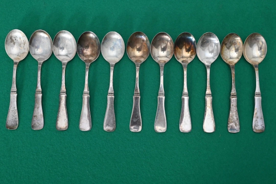 Silverskedar "Uppsala" Eric Löfman, MGAB, ca 138 gr