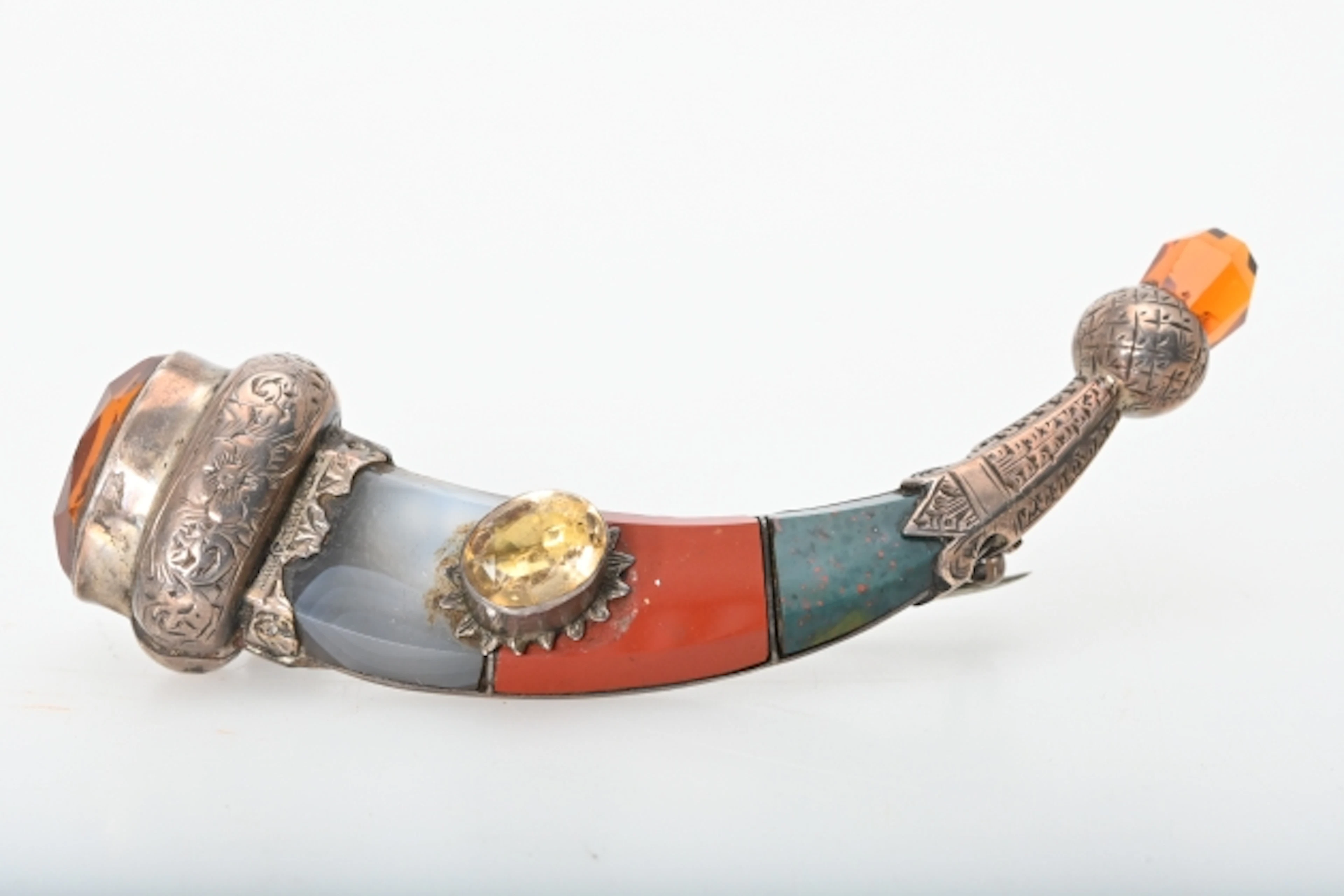 Brosch Viktoriansk, Silver, Skottland, ca 14,9 gr