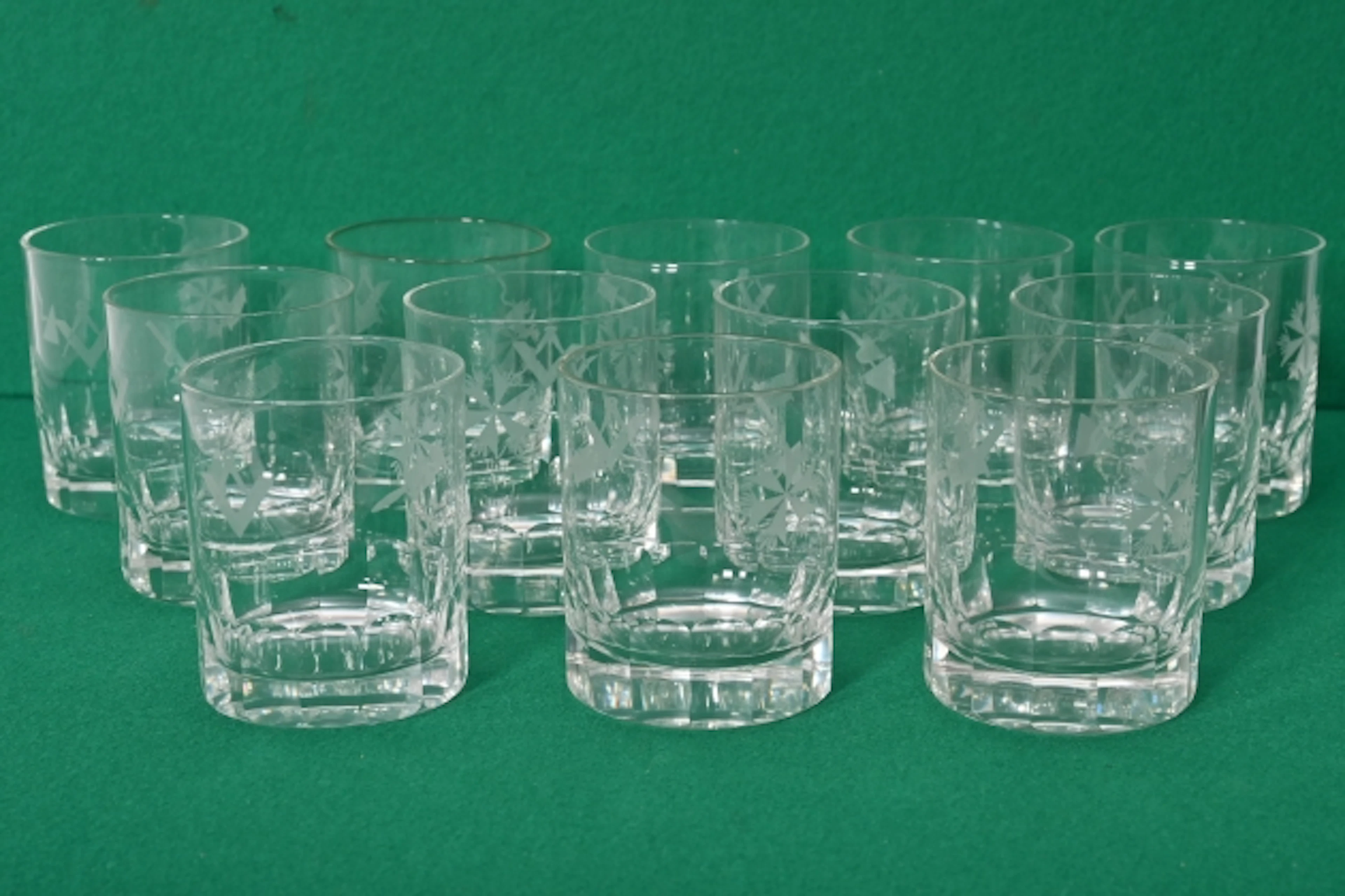 10 st Frimurarglas