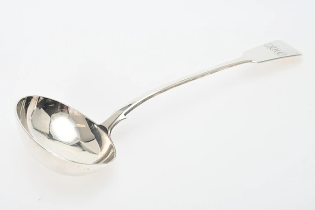 Soppslev, silver, J & J Williams, 1863, Exter ca 219 gr