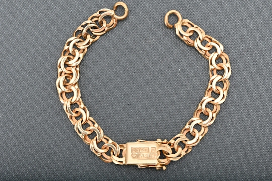 Klocklänk 18K ca 12,3 gr