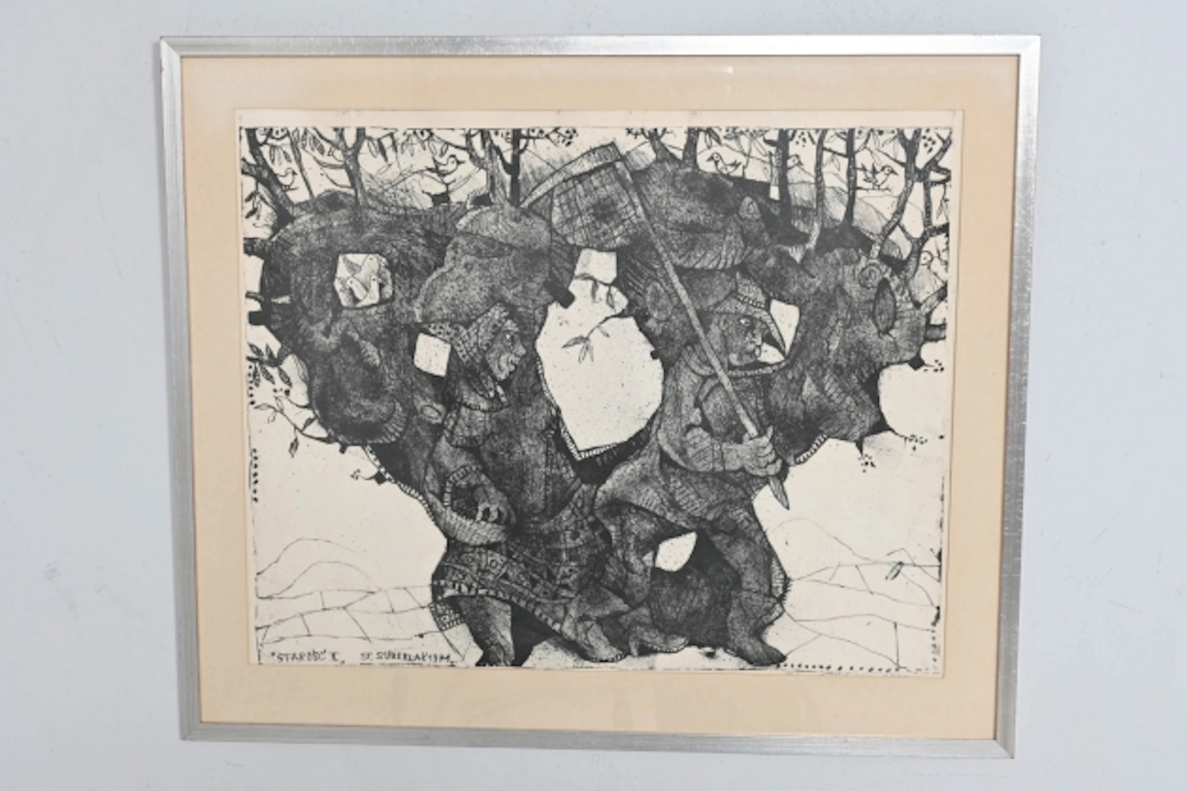 Stefan Suberlak "Starosc I" Litografi