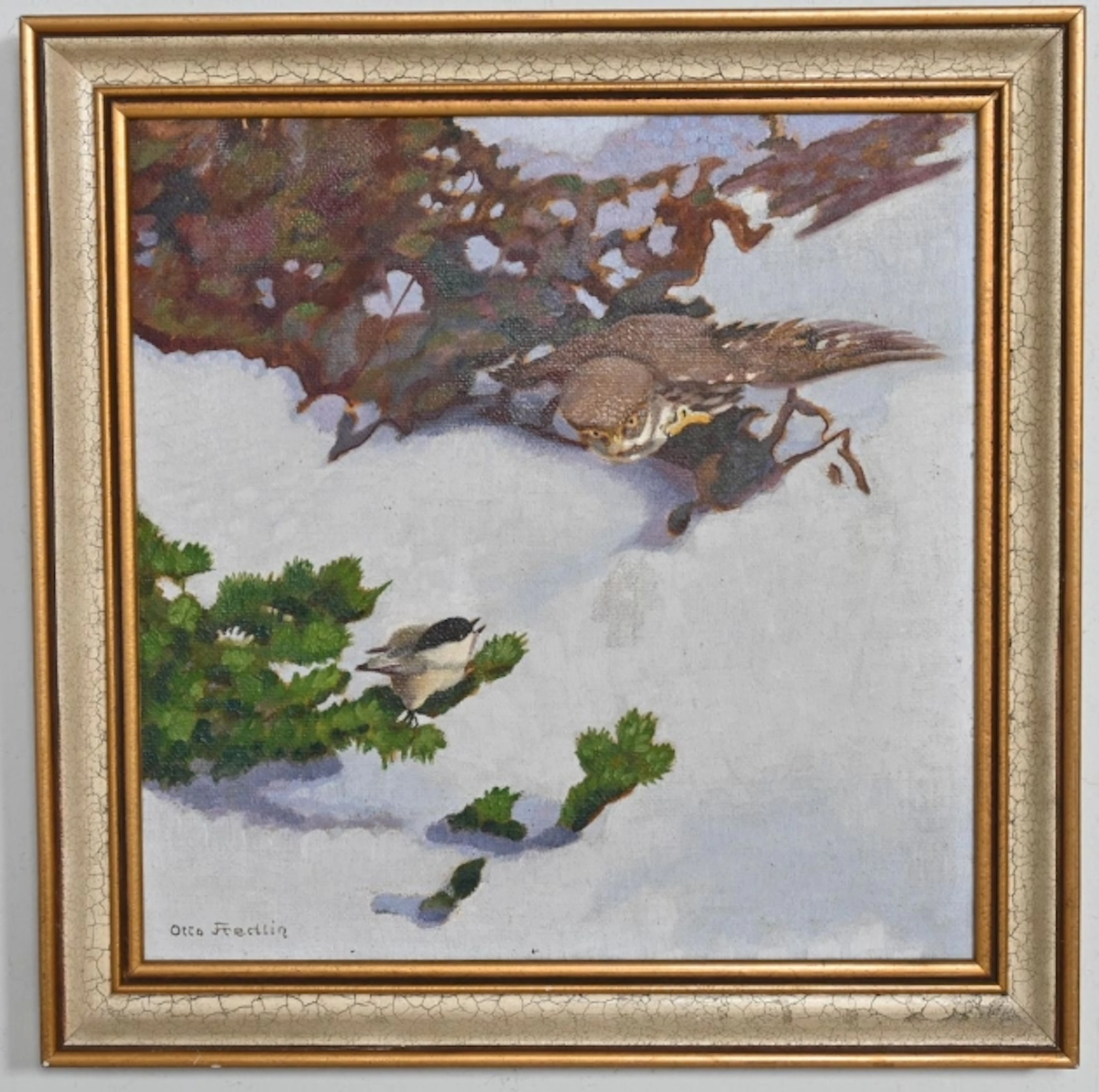 Tor Otto Fredlin, Oljemålning