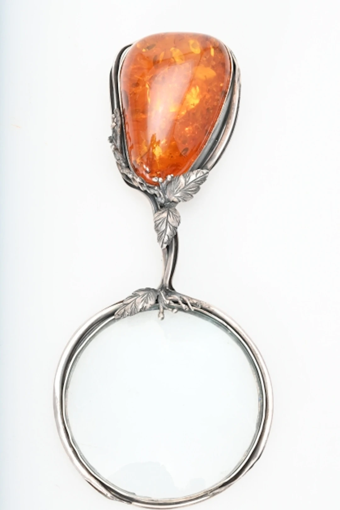 Förstoringsglas, Silver och bärnsten