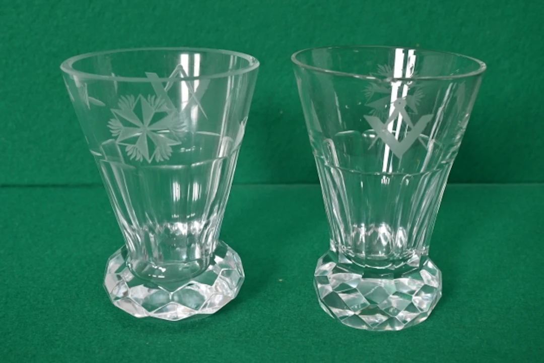 2 st Frimurarglas