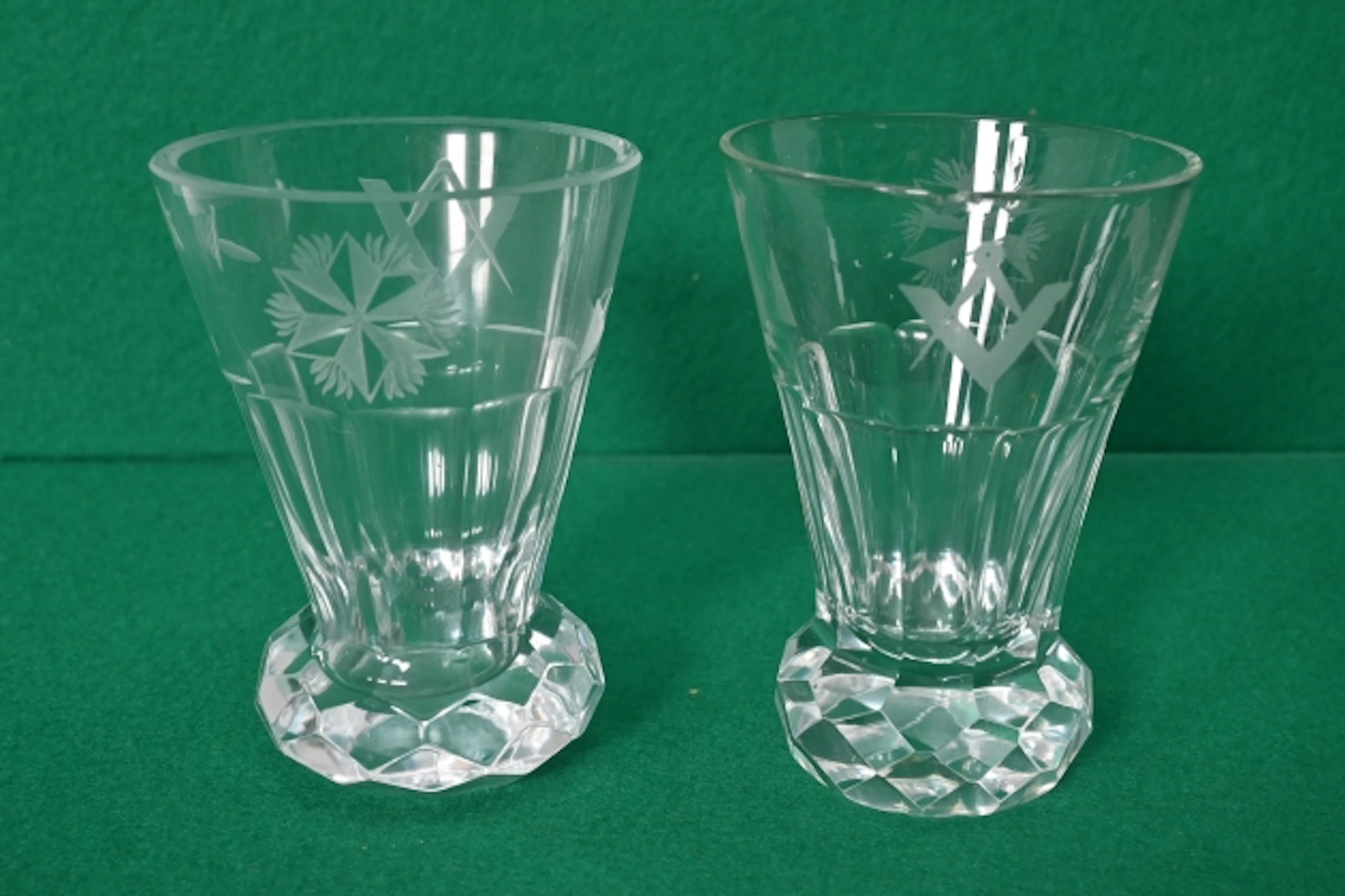 2 st Frimurarglas