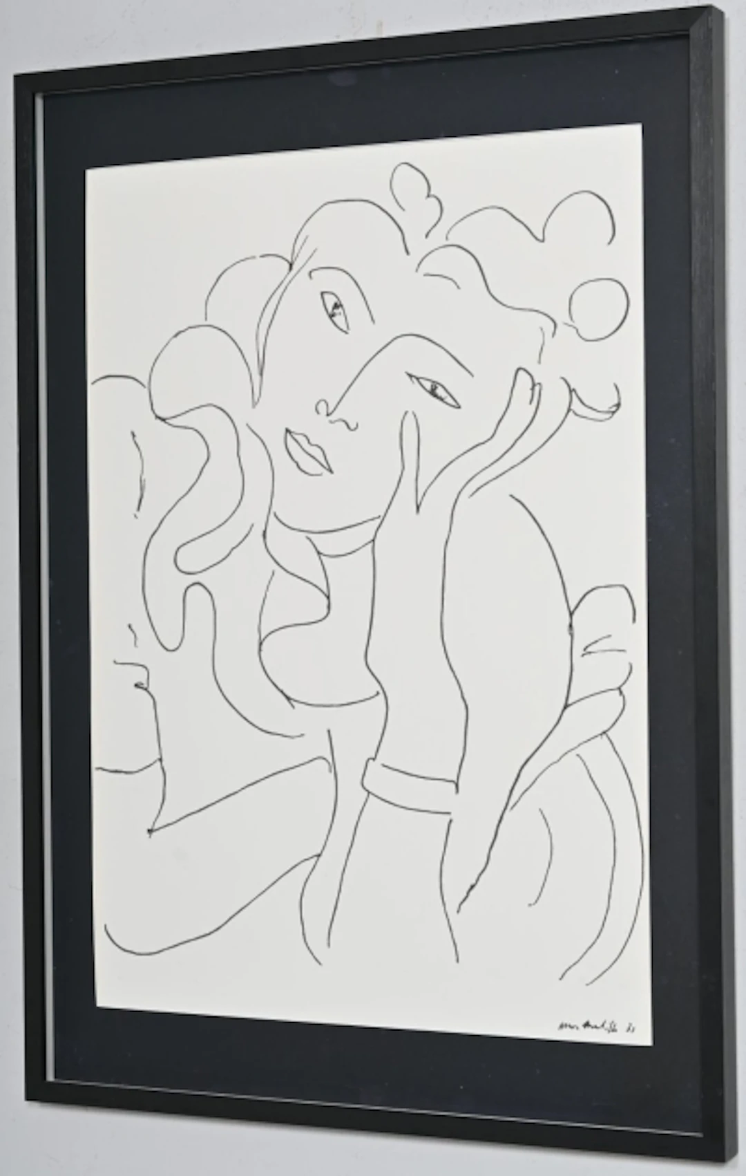 Henri Matisse "La Fleur (1938), offset silkescreentryck