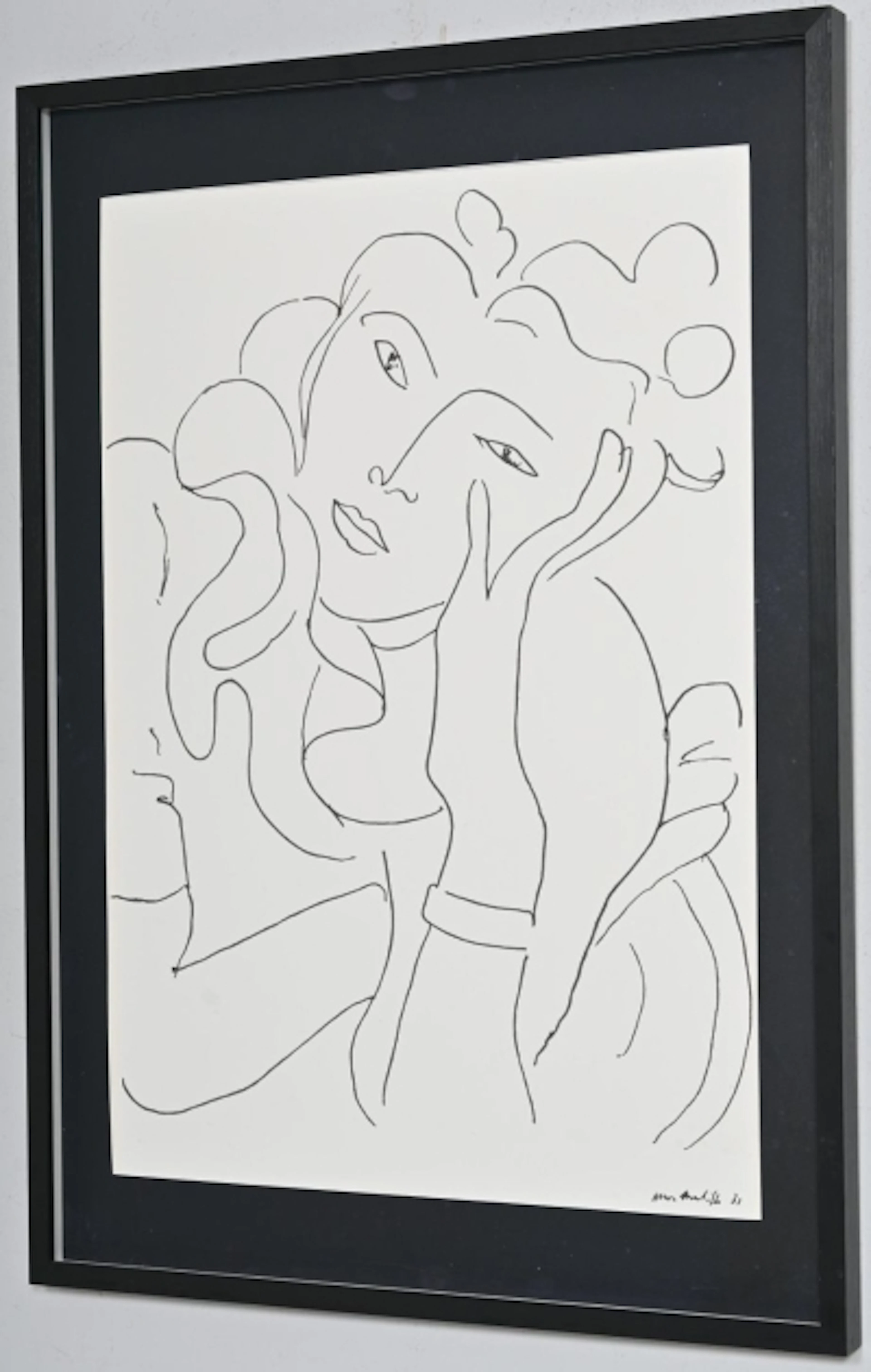 Henri Matisse "La Fleur (1938), offset silkescreentryck