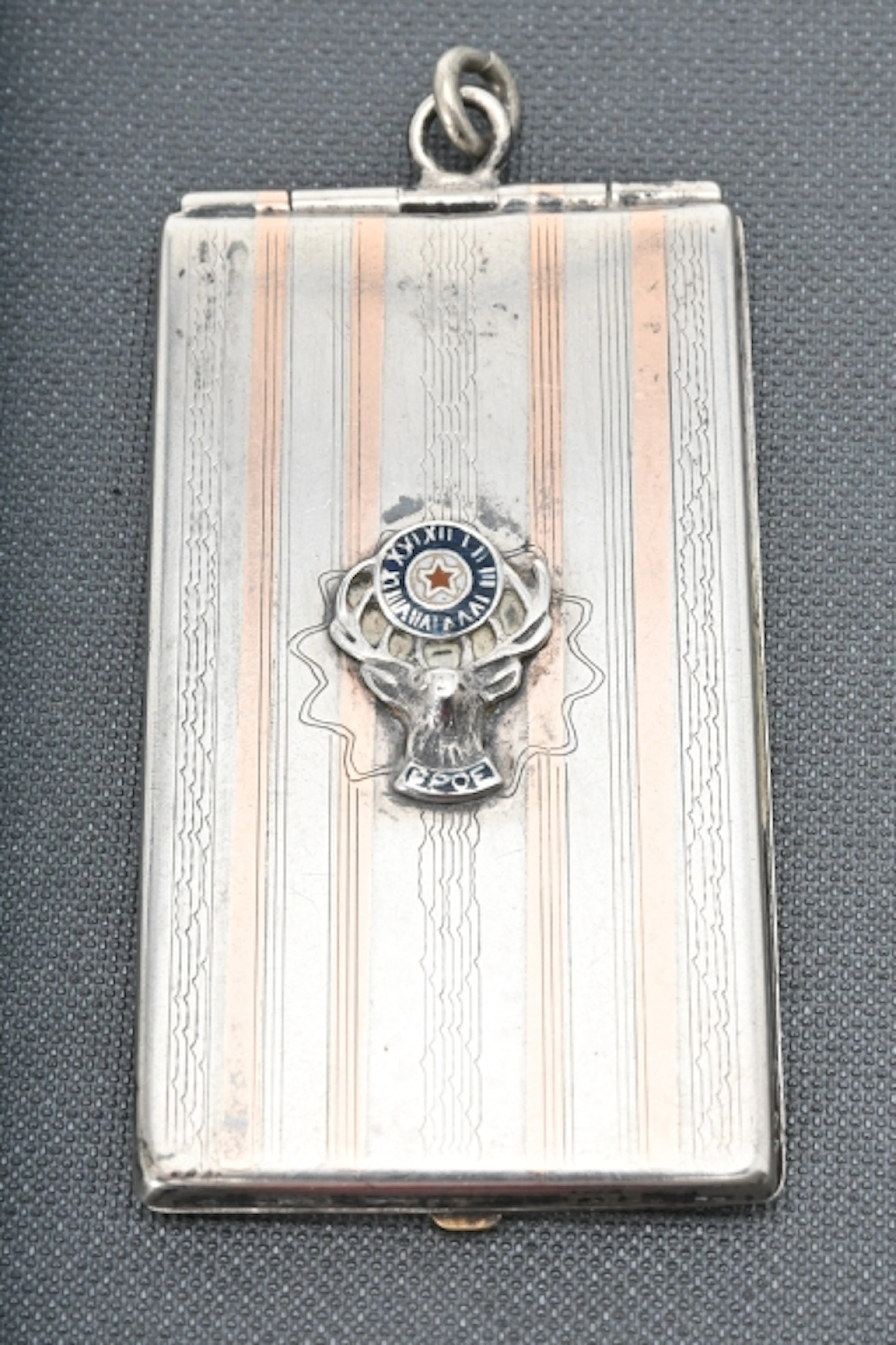 Medlemsfodral, Frimurarorden, Silver ca 17,8 gr