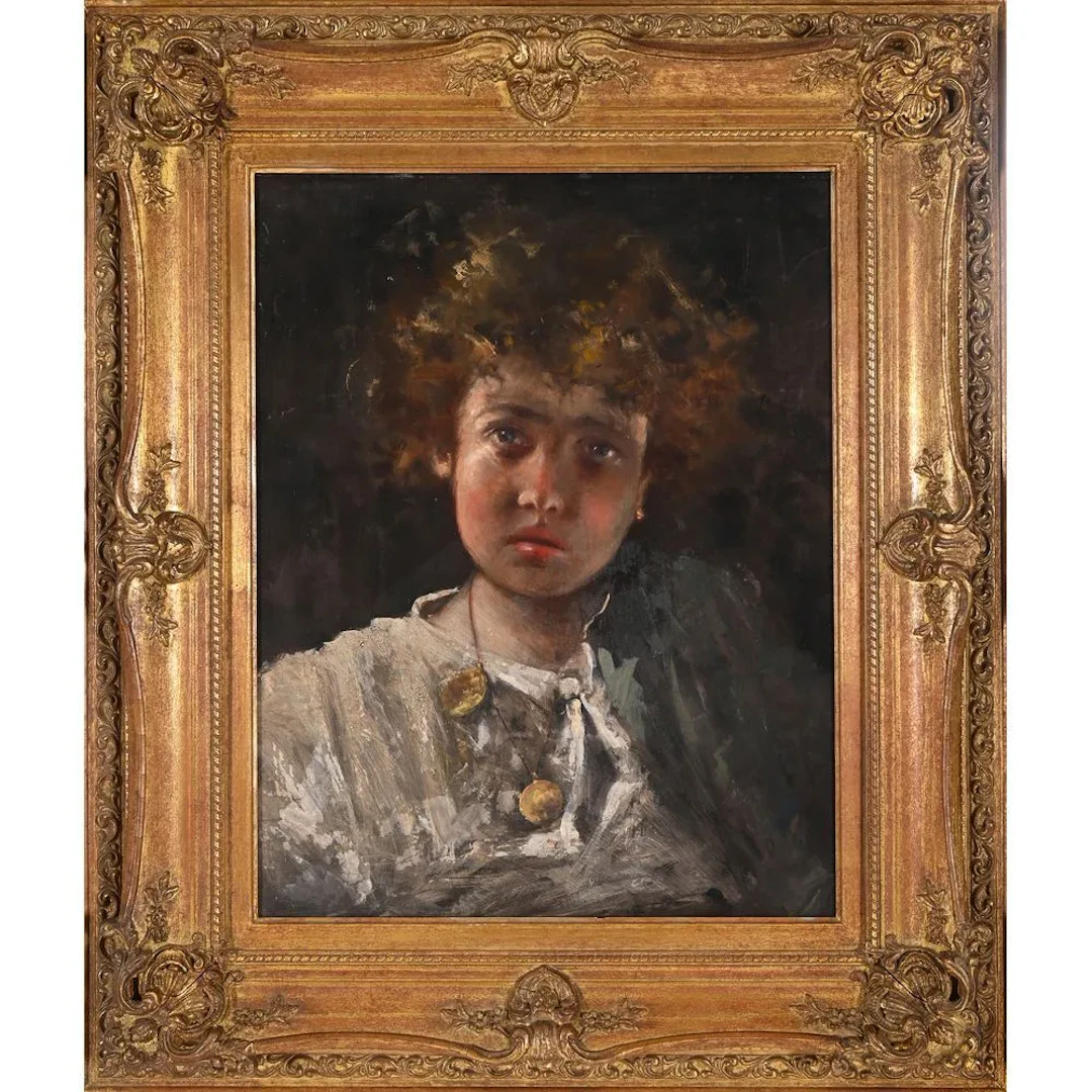 NAPOLITAN POST-IMPRESSIONIST SCHOOL, circa 1930. “Portrait of a Child.”