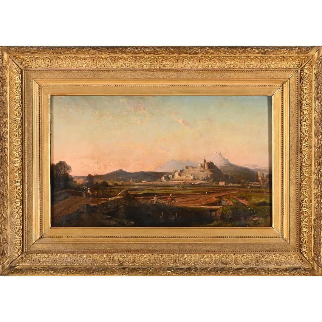 Vincent COURDOUAN. (1810–1893). “The Herd Near the Château de la Garde.”