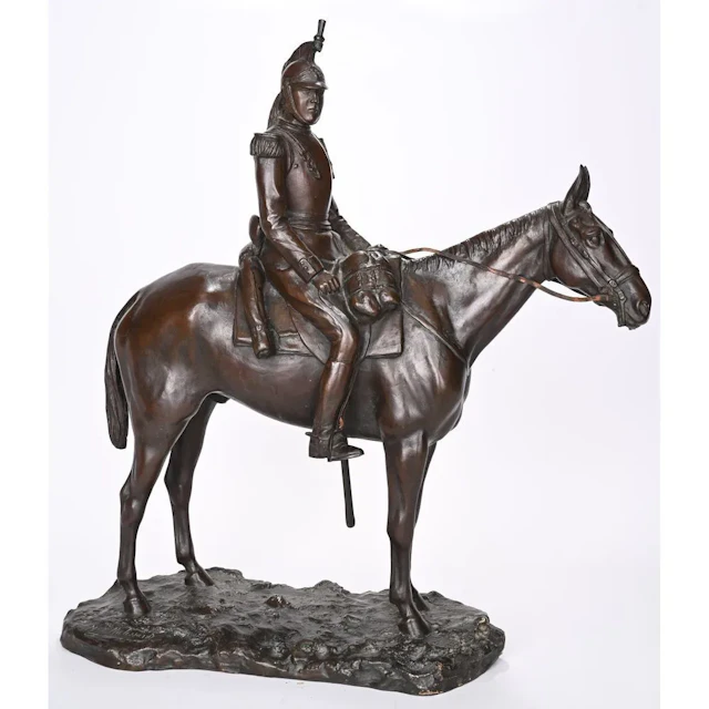 MALISSARD, Georges. (1877–1942). “The Republican Guard.” Signed bronze