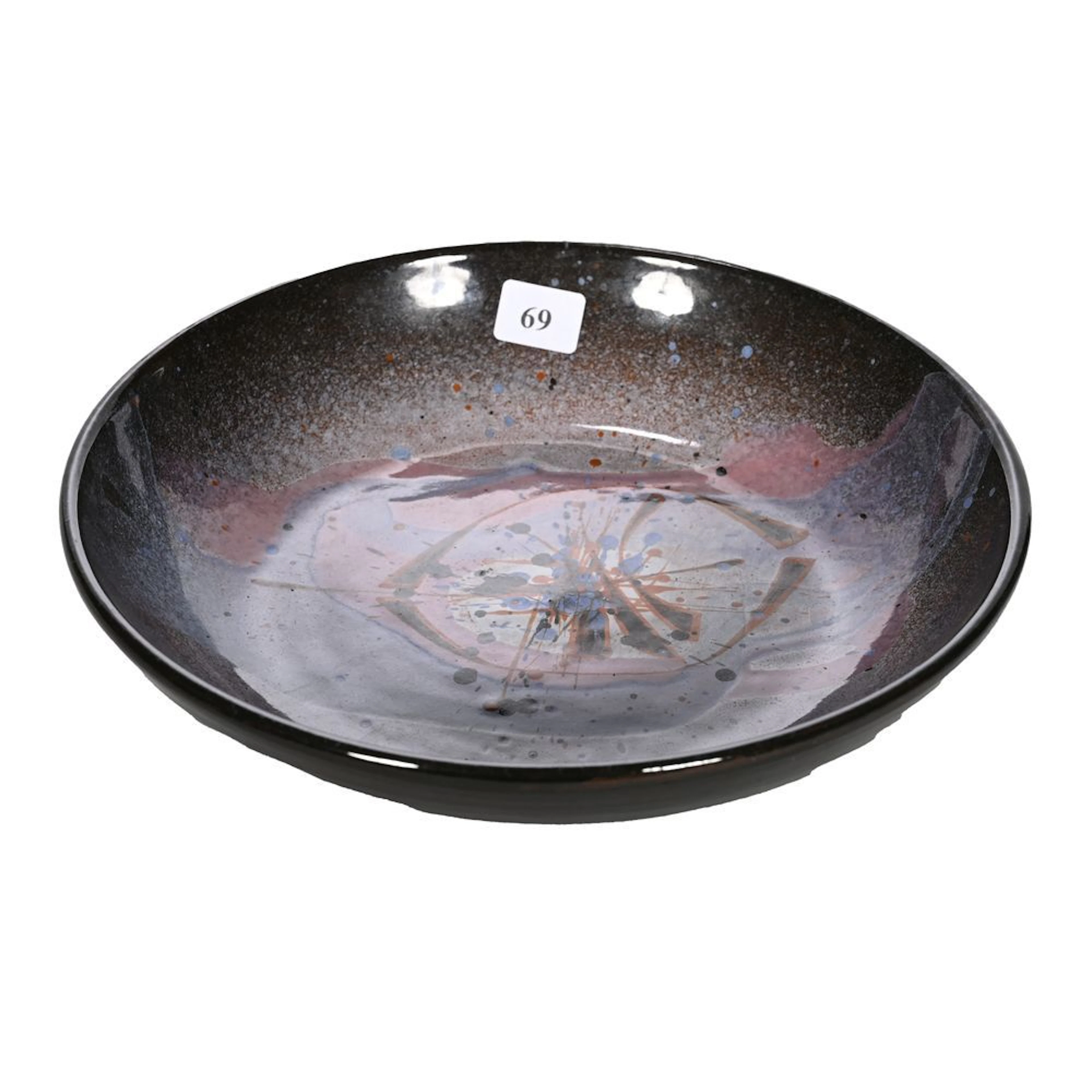 SAINT PAUL, Pierre. (1926–2018). Ceramic plate from Sant Vicens decorated
