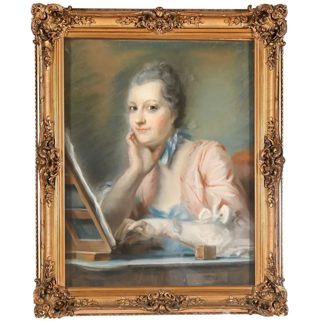 FRENCH SCHOOL, mid-19th century. “Portrait of an Elegant Woman at